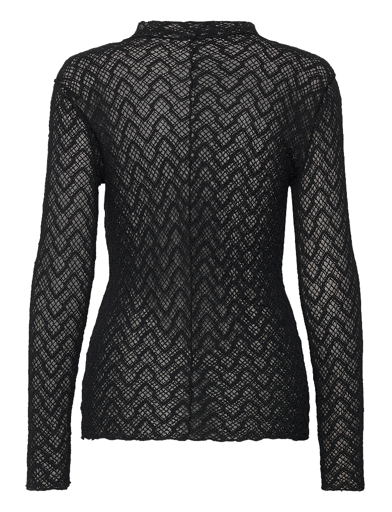 NORR - Rosalina top - langærmede toppe - black - 1