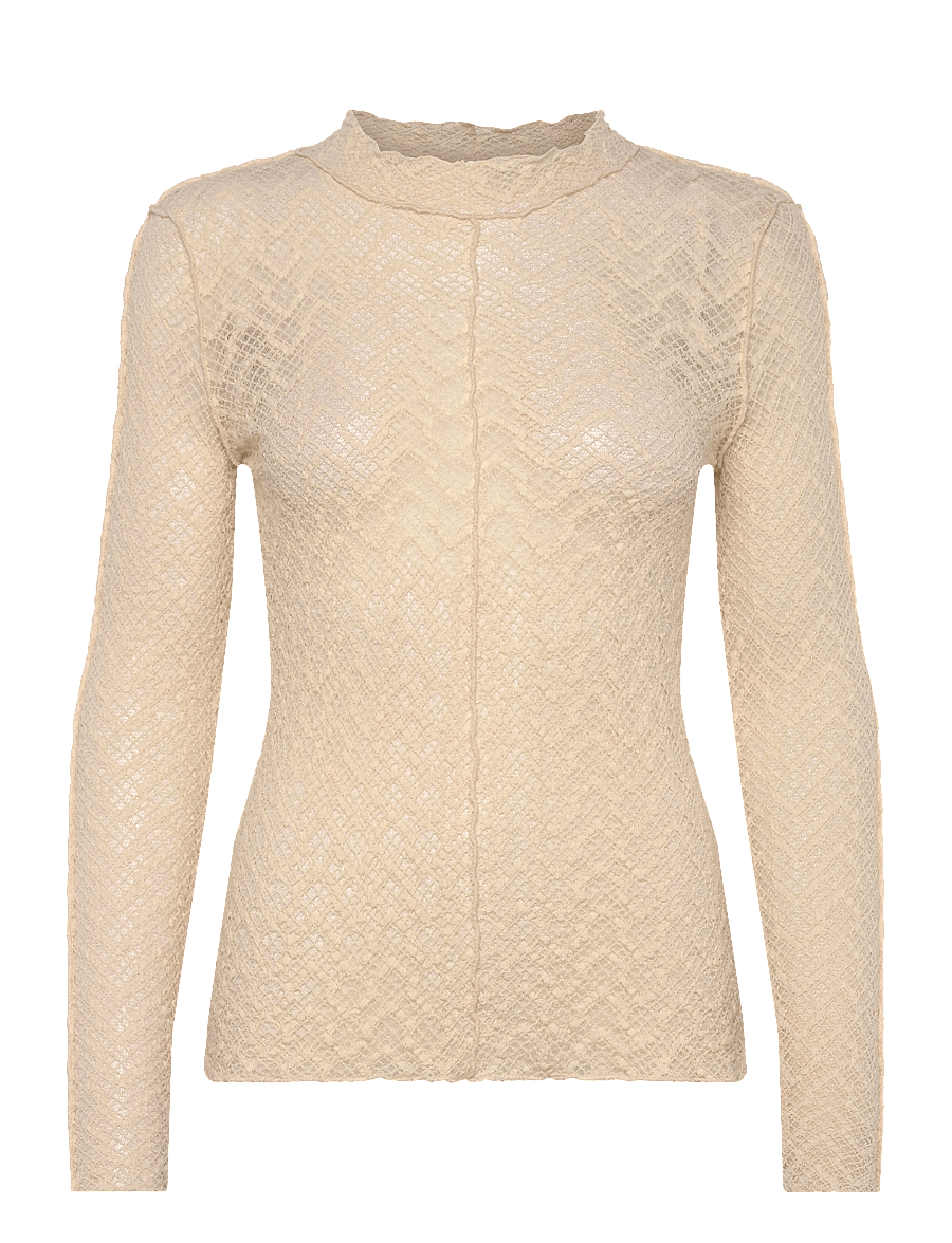 NORR - Rosalina top - topy z długimi rękawami - light cream - 0
