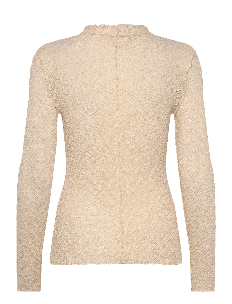 NORR - Rosalina top - långärmade toppar - light cream - 1