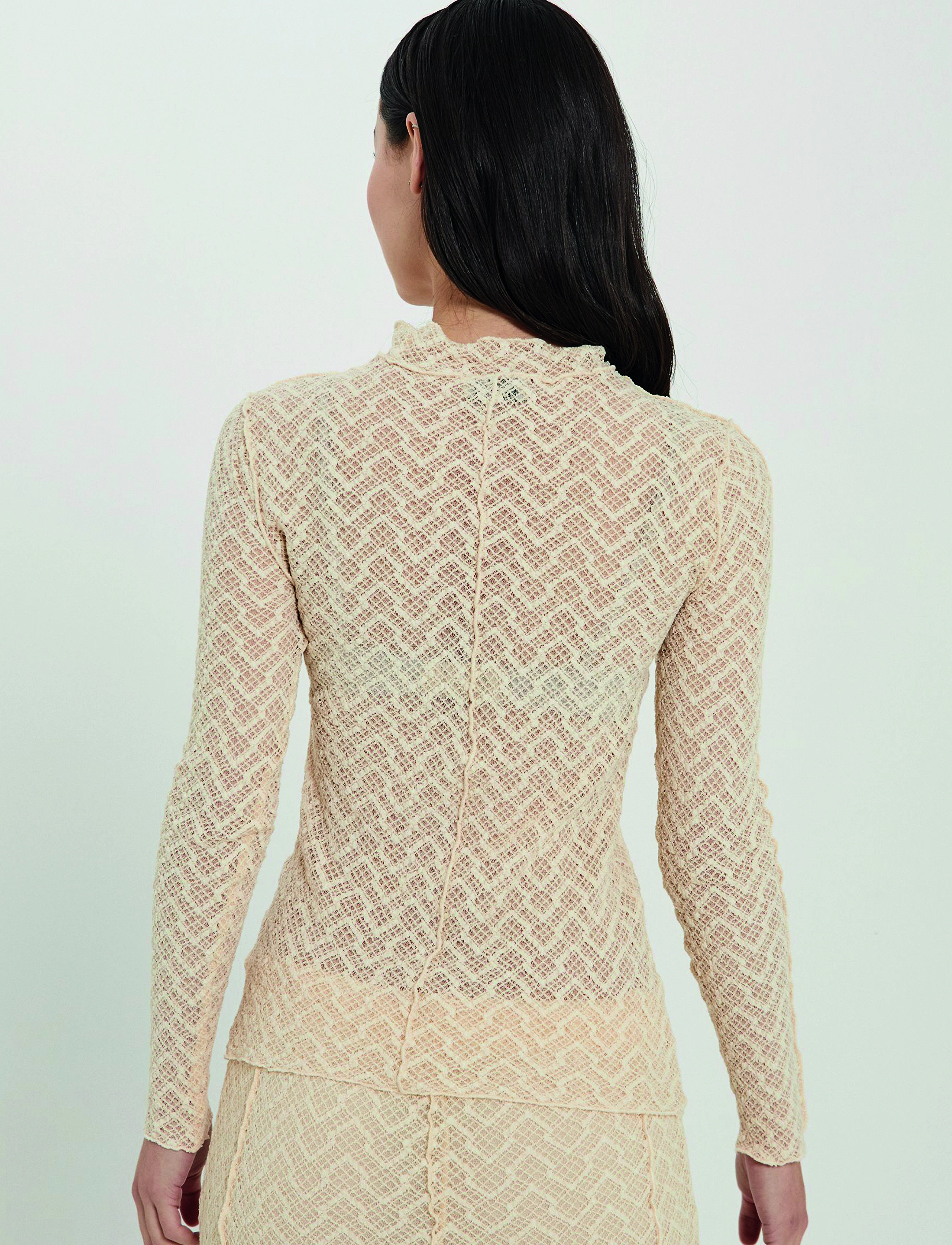 NORR - Rosalina top - long-sleeved tops - light cream - 2