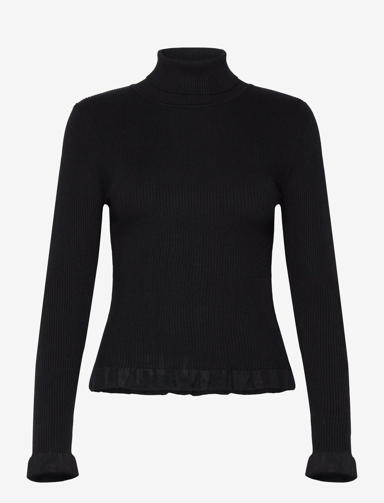 Knit Turtleneck Frill Turtleneck NORR Sherry Frill Knit Top