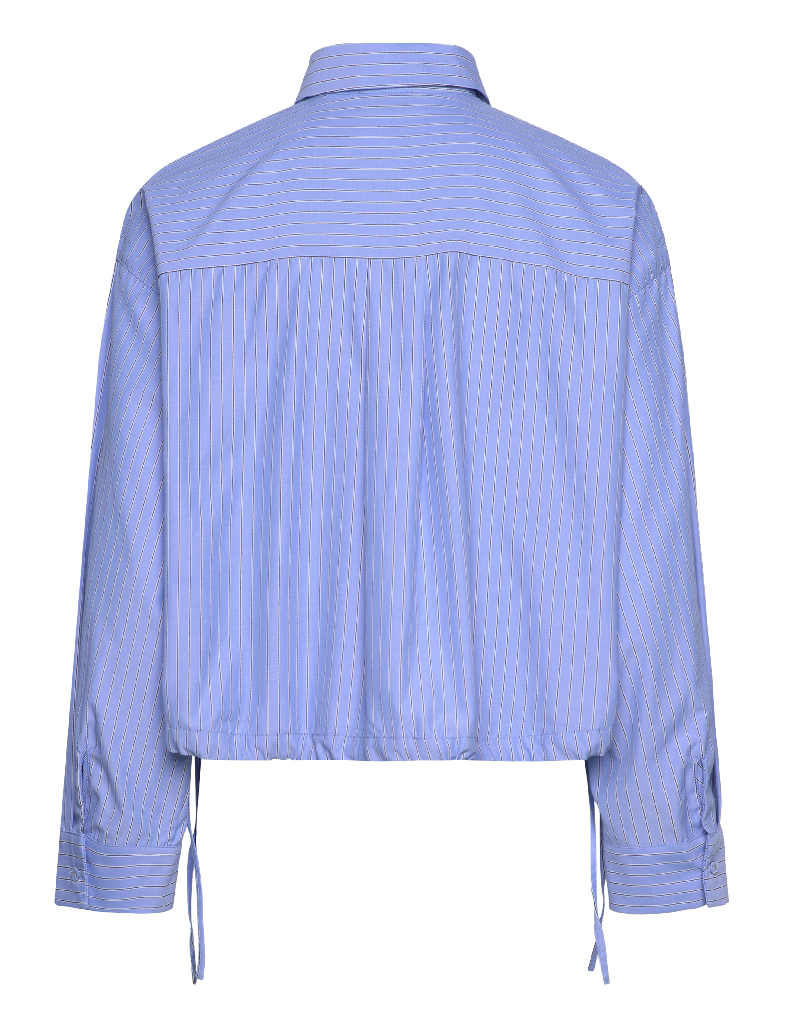 NORR - Travis shirt - long-sleeved shirts - clear blue w. stripes - 1