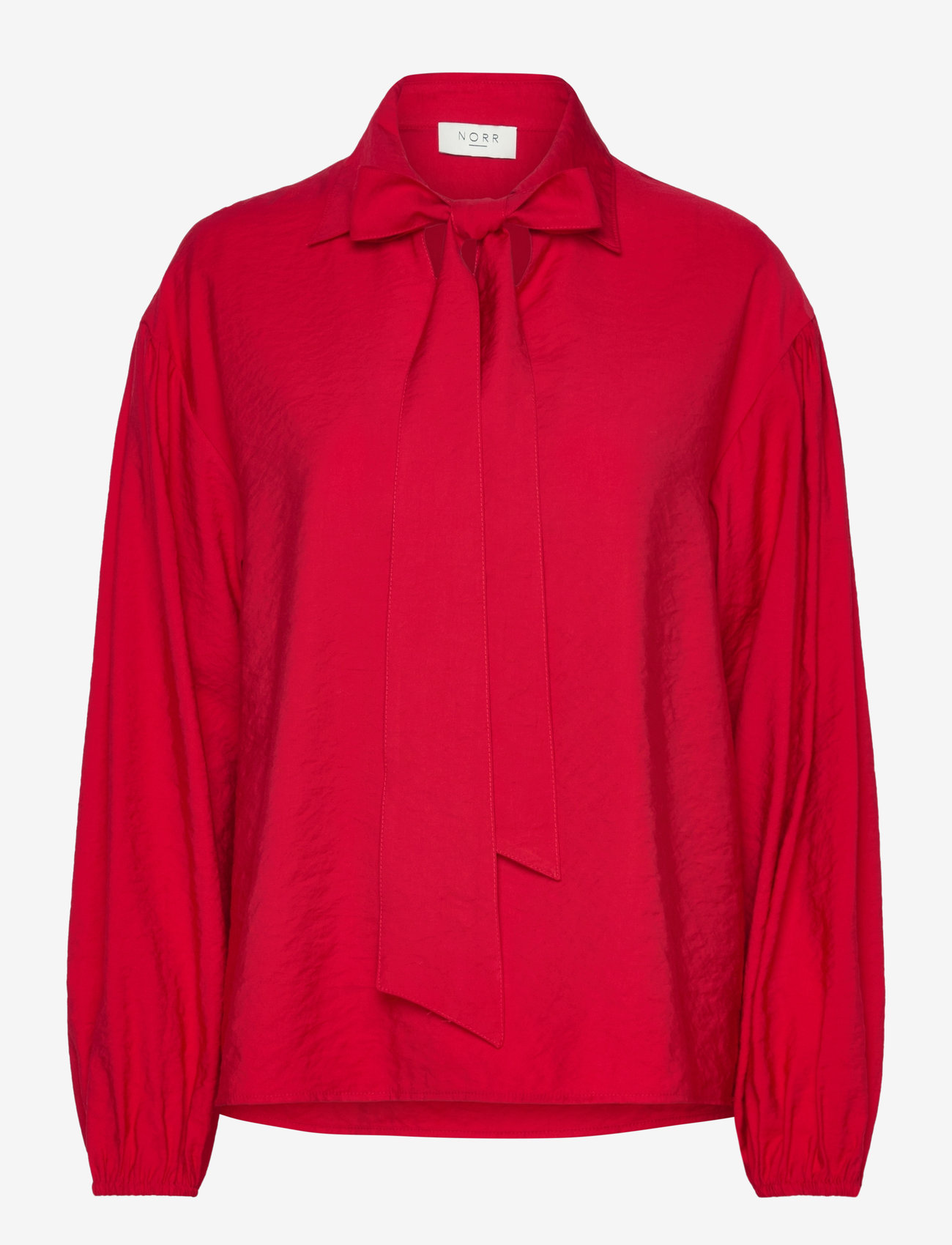 NORR - Bambo LS top - langärmlige blusen - red - 0