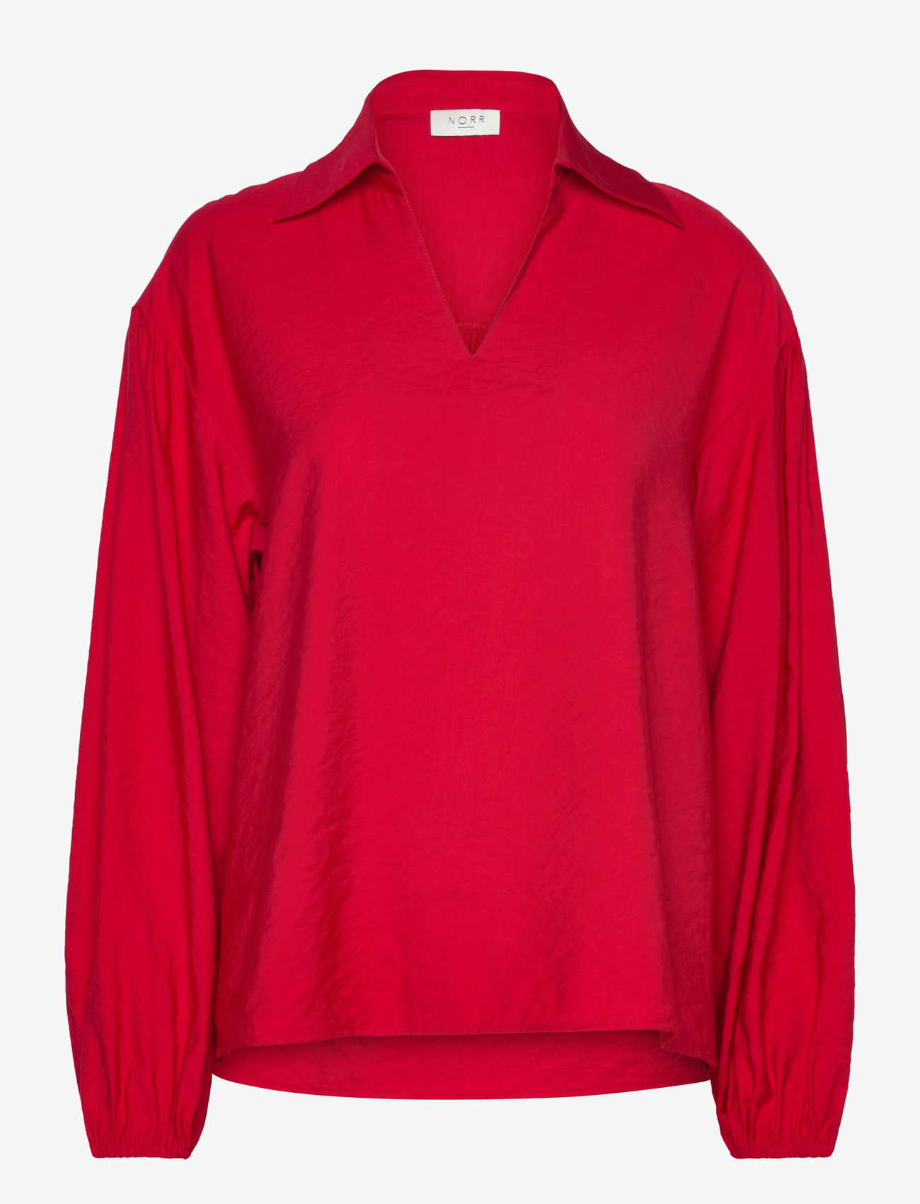 NORR - Bambo LS top - langärmlige blusen - red - 1