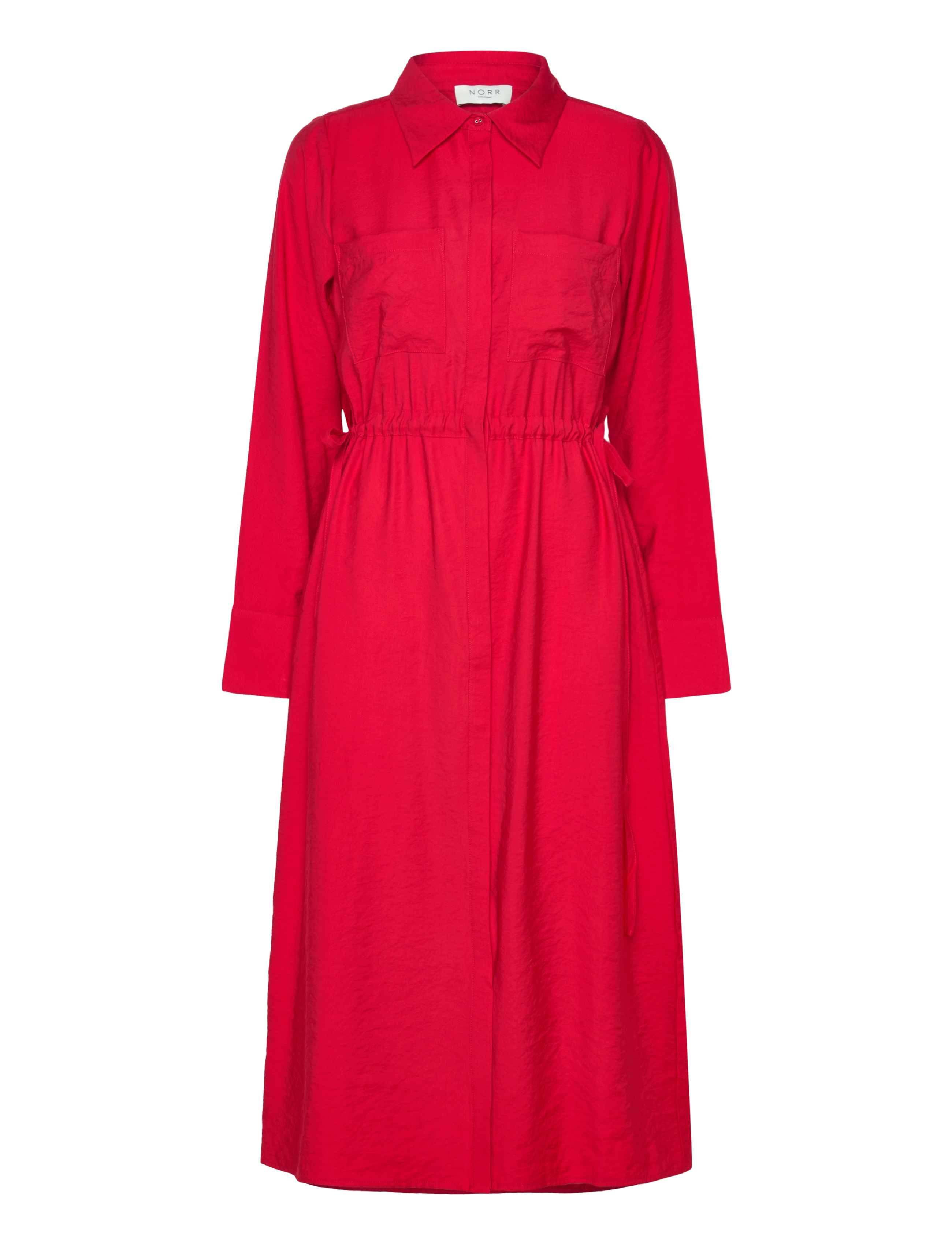 NORR Bambo Shirt Kleid Rot - 34 - Damen