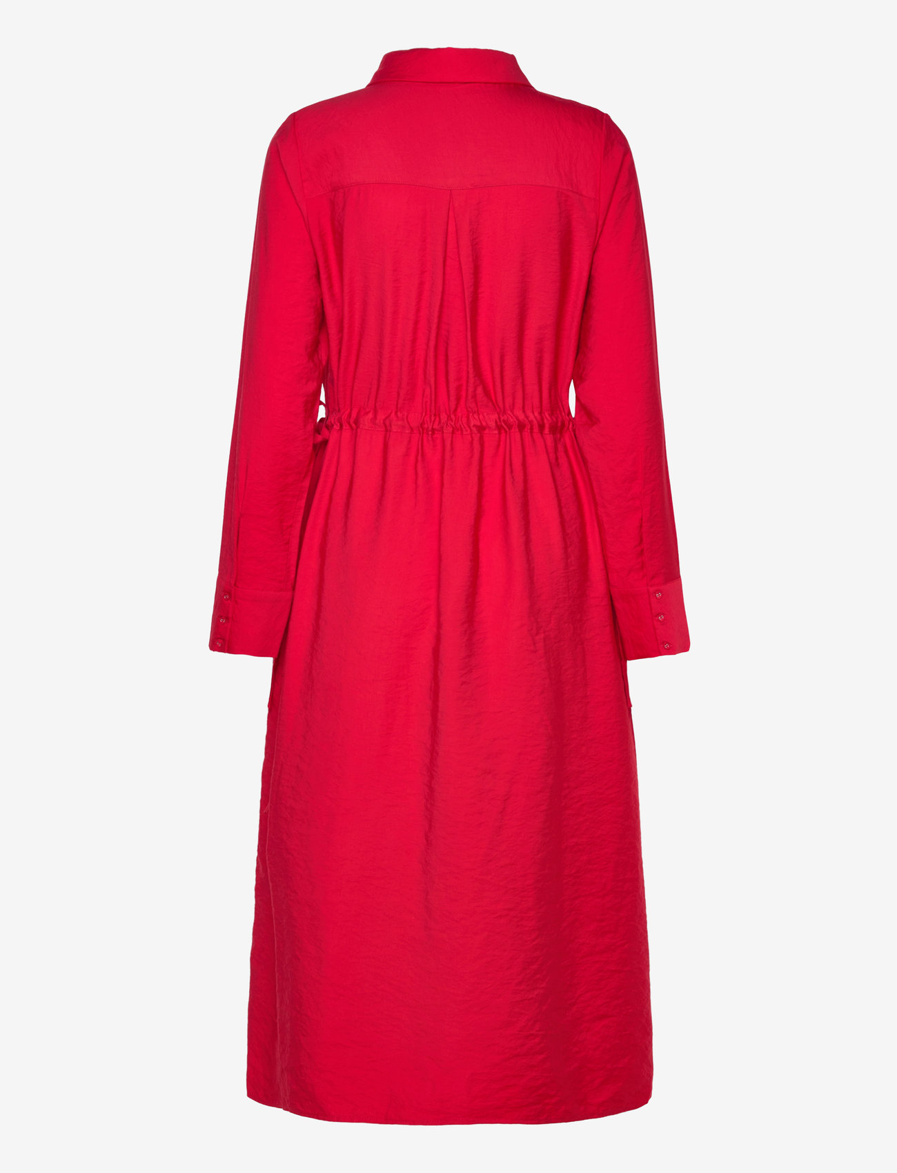 NORR - Bambo shirt dress - skjortekjoler - red - 1