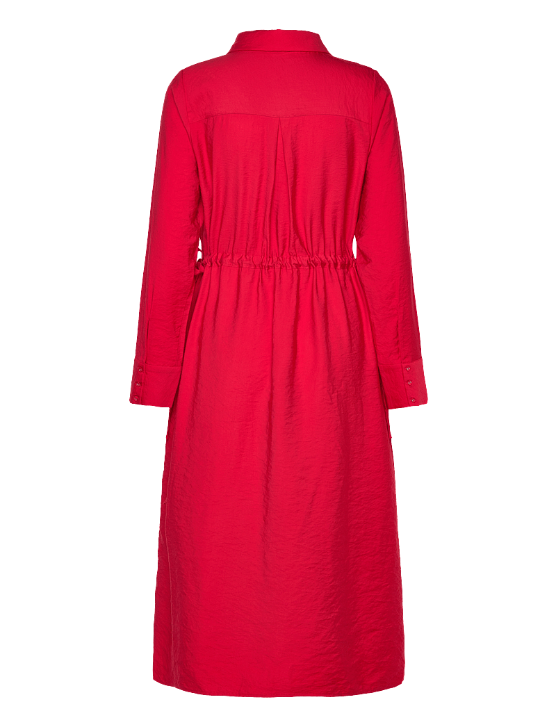 NORR - Bambo shirt dress - särkkleidid - red - 1