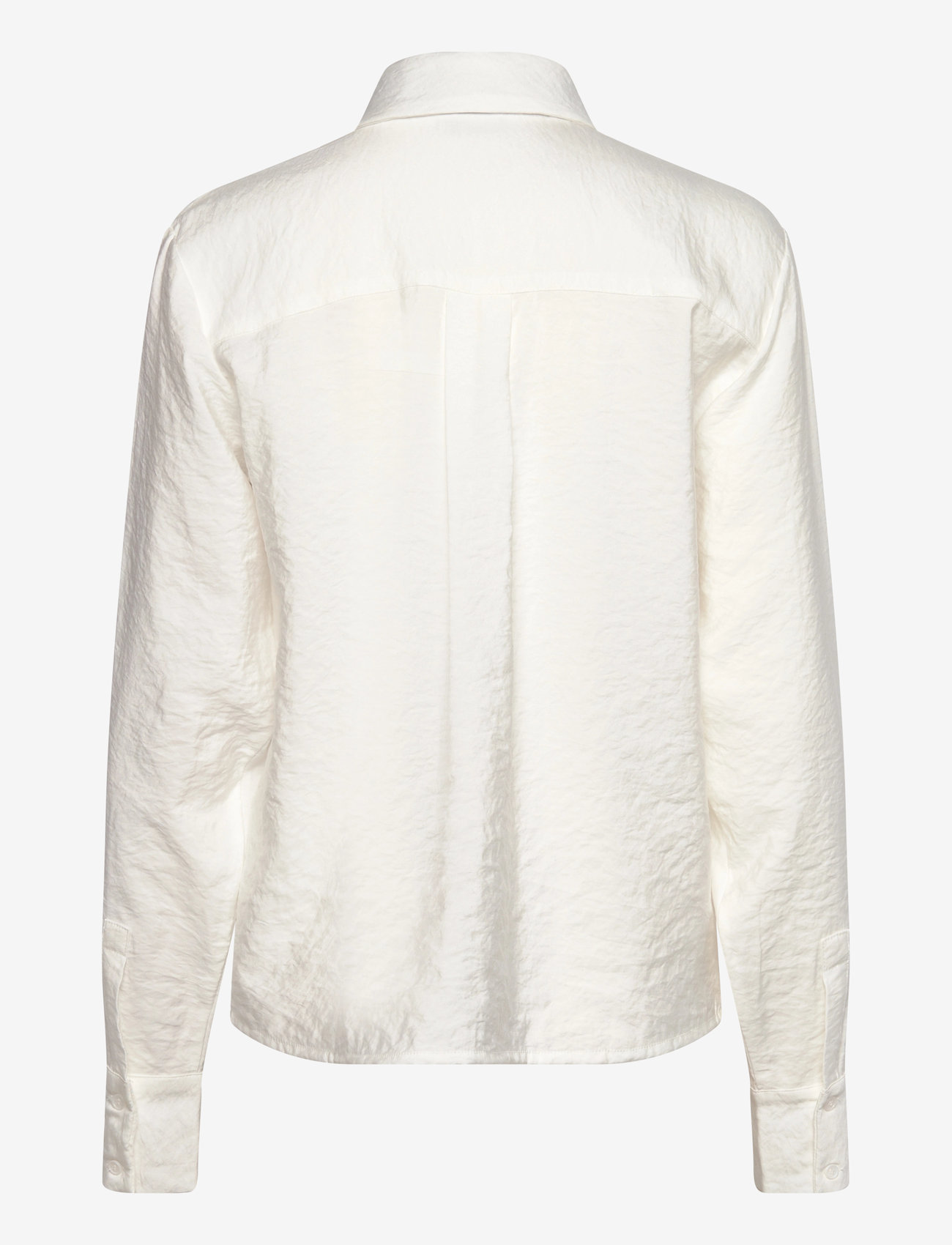 NORR - Bambo tie shirt - langärmlige hemden - off-white - 1