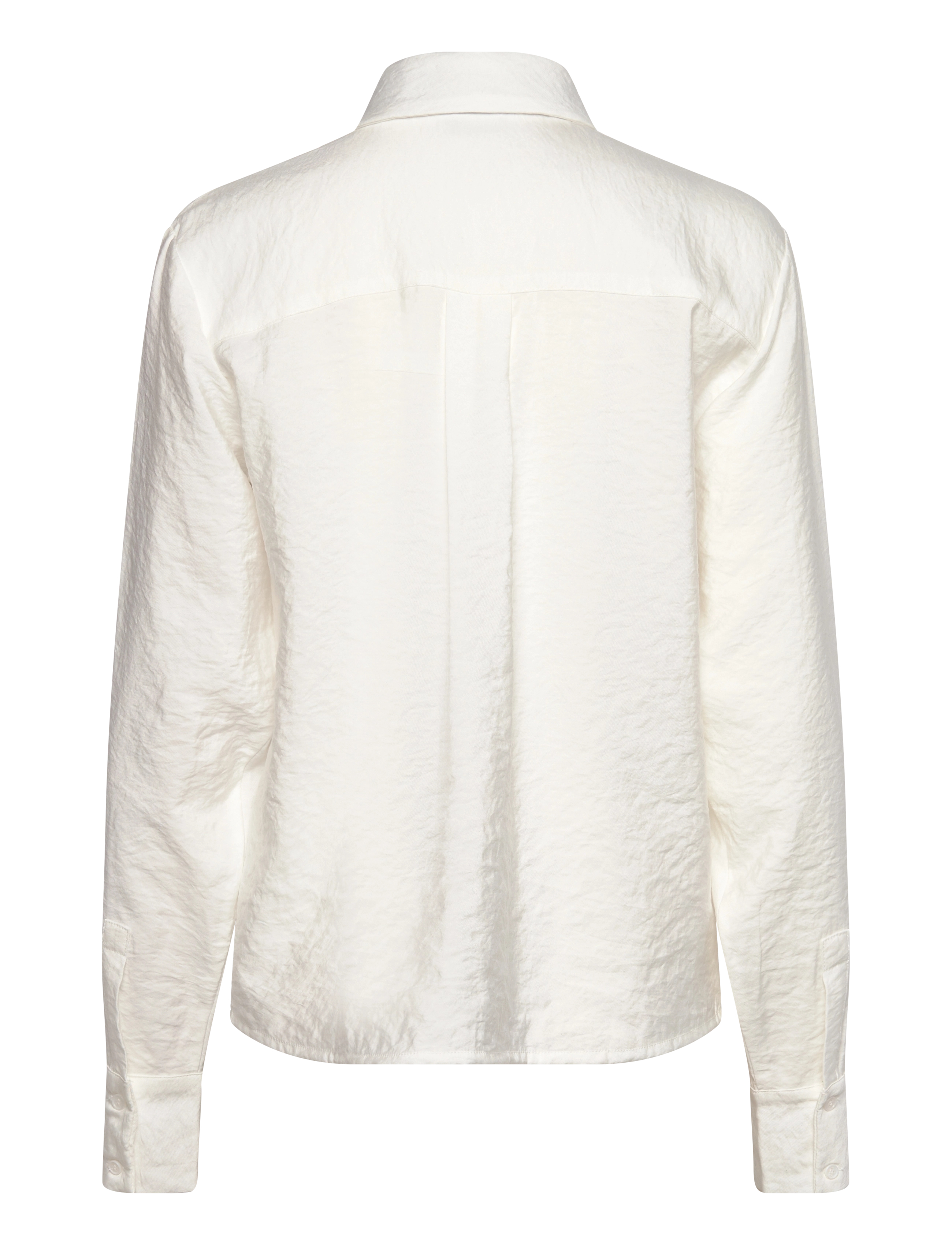 NORR - Bambo tie shirt - langärmlige hemden - off-white - 1