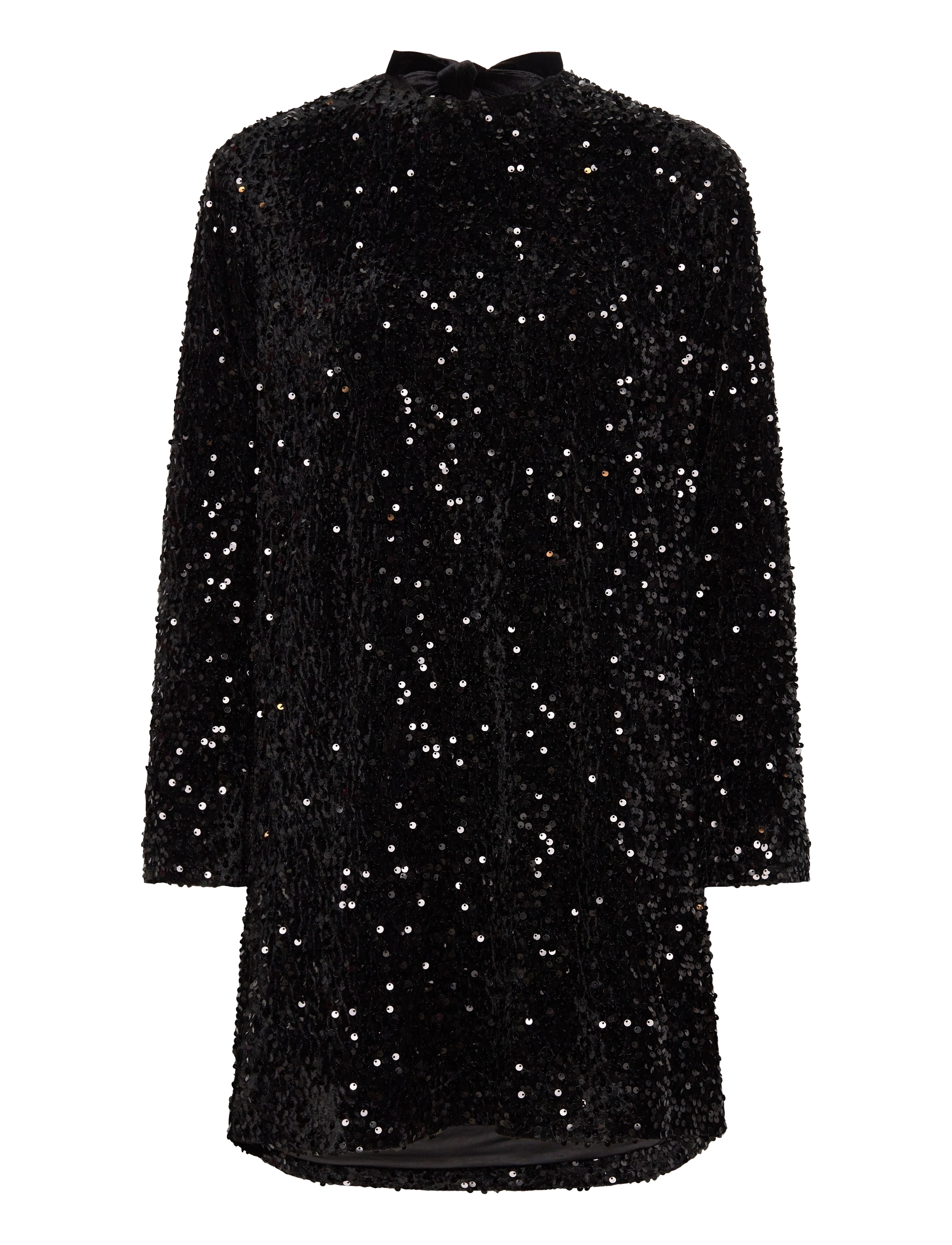 NORR Milan LS dress - Klänningar - BLACK / black
