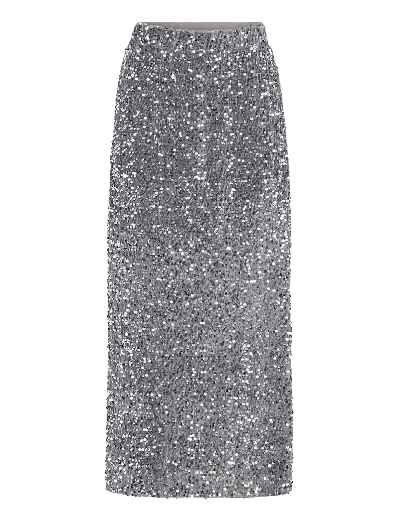 NORR - Milan skirt - paljettkjolar - silver - 0
