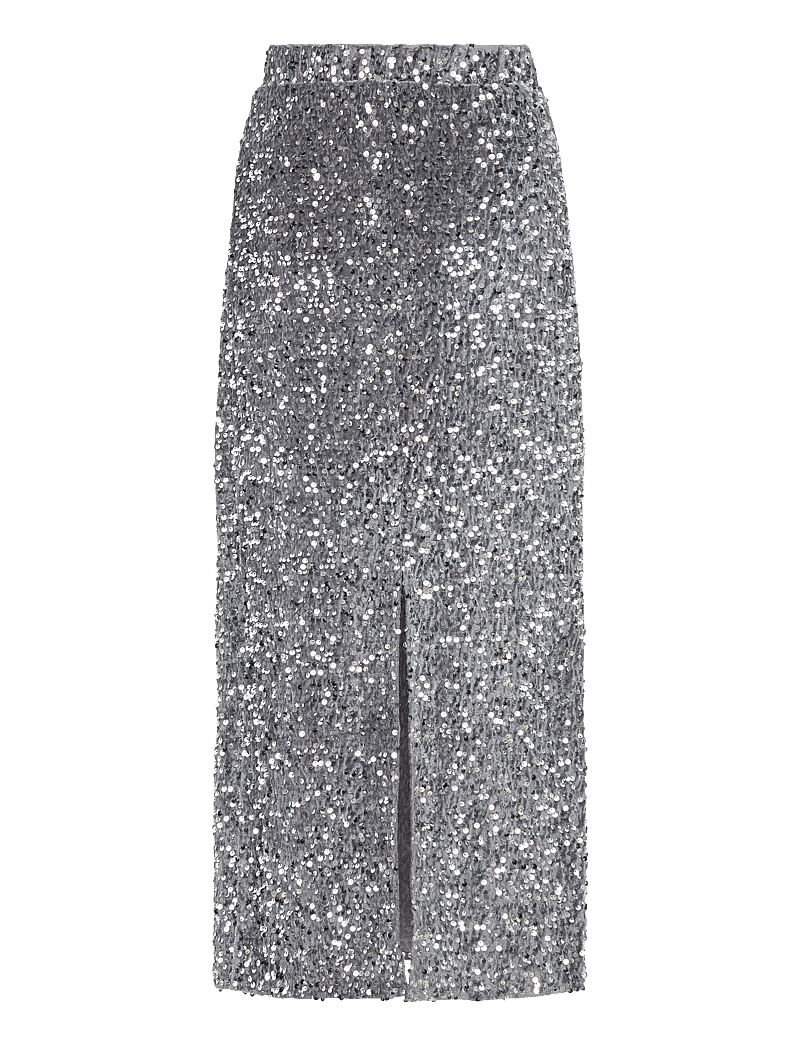 NORR - Milan skirt - paljettkjolar - silver - 1