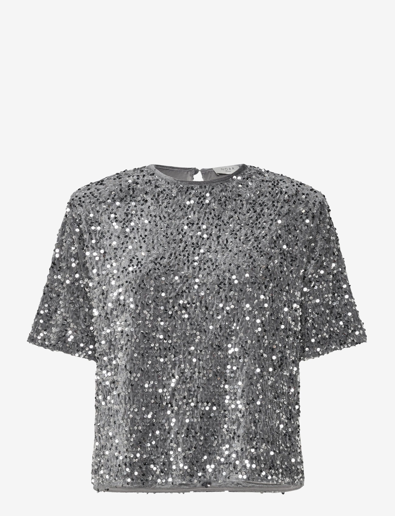 NORR - Milan tee - herbstliche kleidung - silver - 0