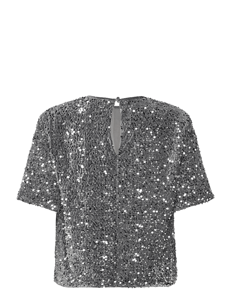 NORR - Milan tee - t-shirts - silver - 1