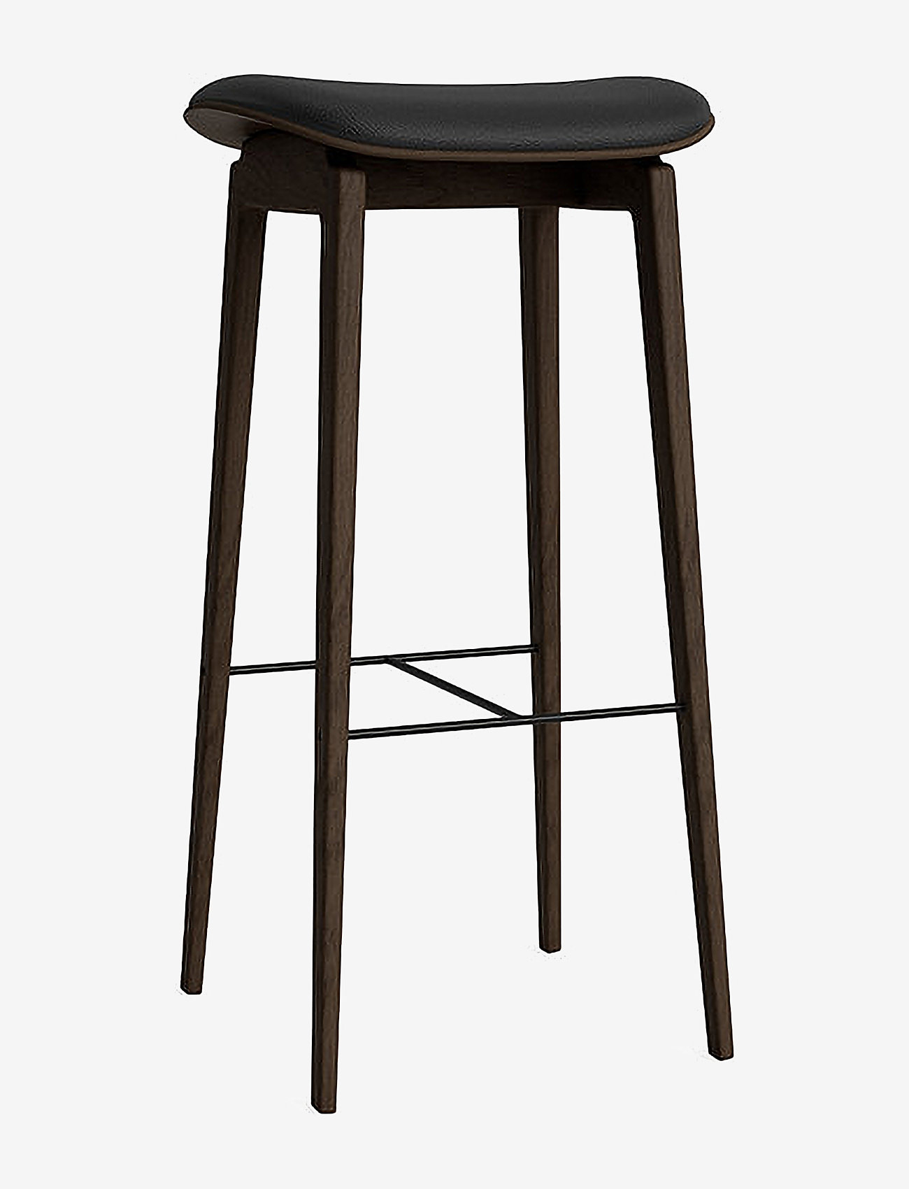 NORR11 - NY11 Stool 45 cm - stühle & hocker - dark smoked,ultra - black 41599 - 0