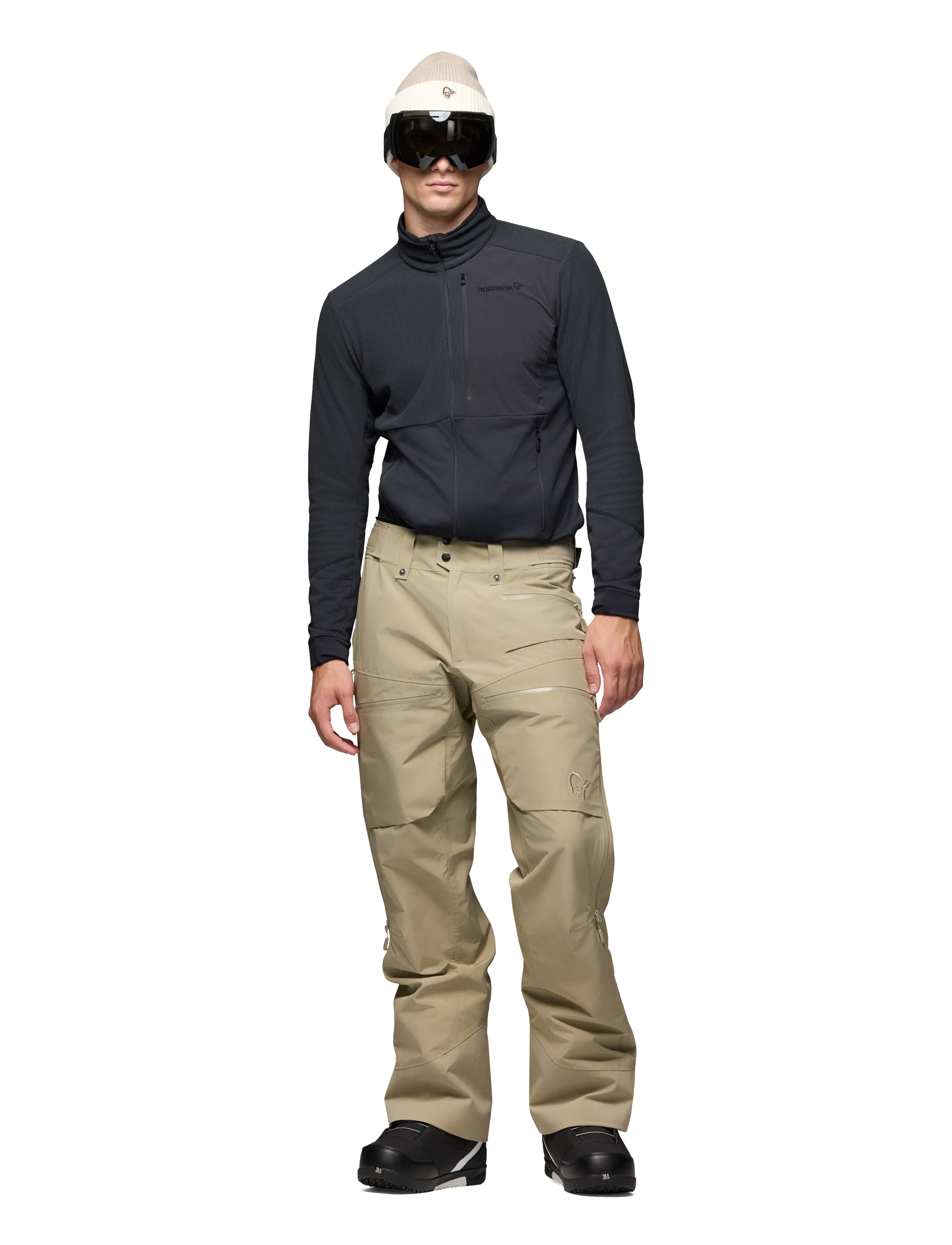 Norrøna Lofoten Gore-Tex Pants M's, Mænd, Skibukser, Beige, Str: XL