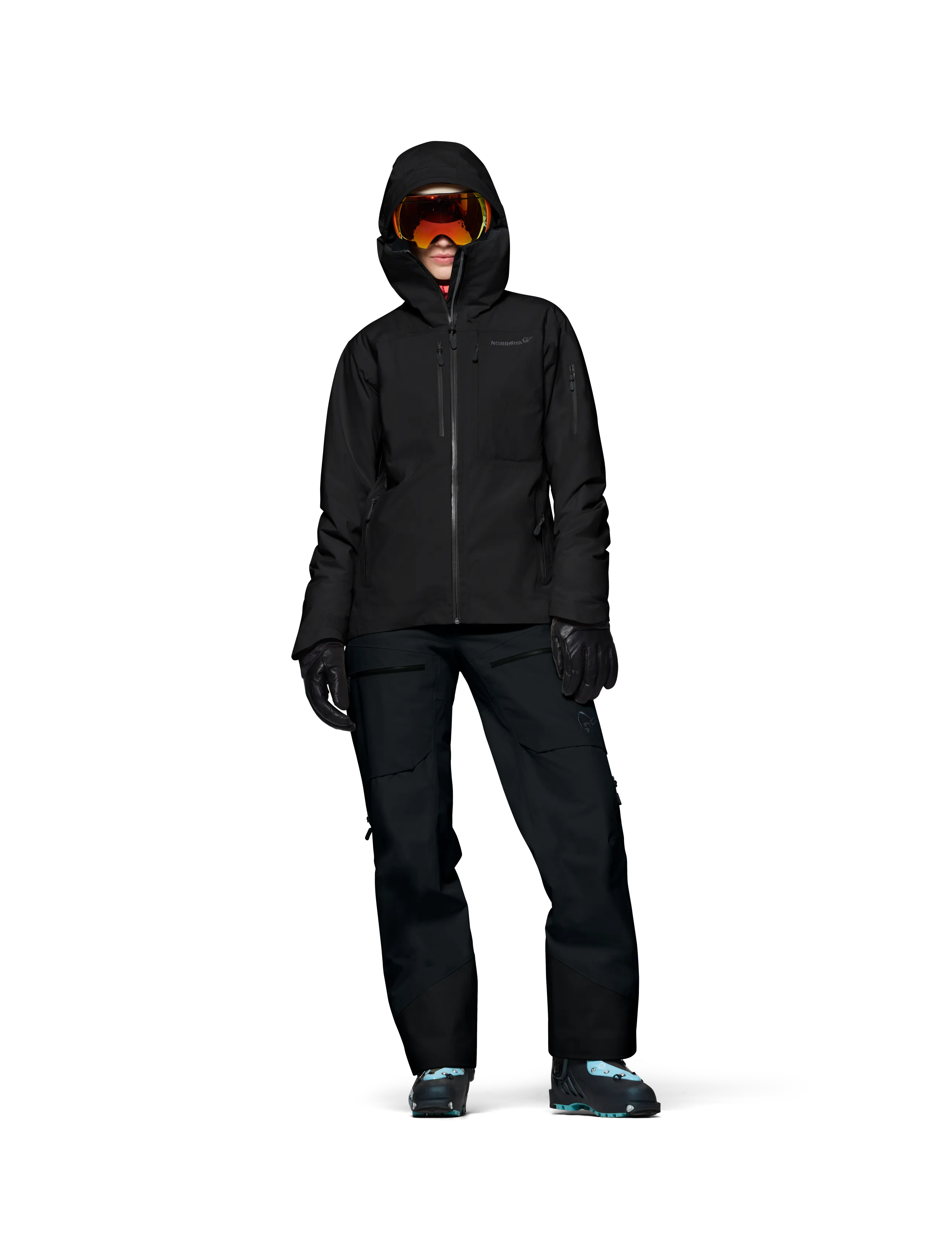 Norrøna Lofoten Gore-Tex Insulated Jacket W's, M, Black, Sport Jackets > Sport Ski Jackets, Dame