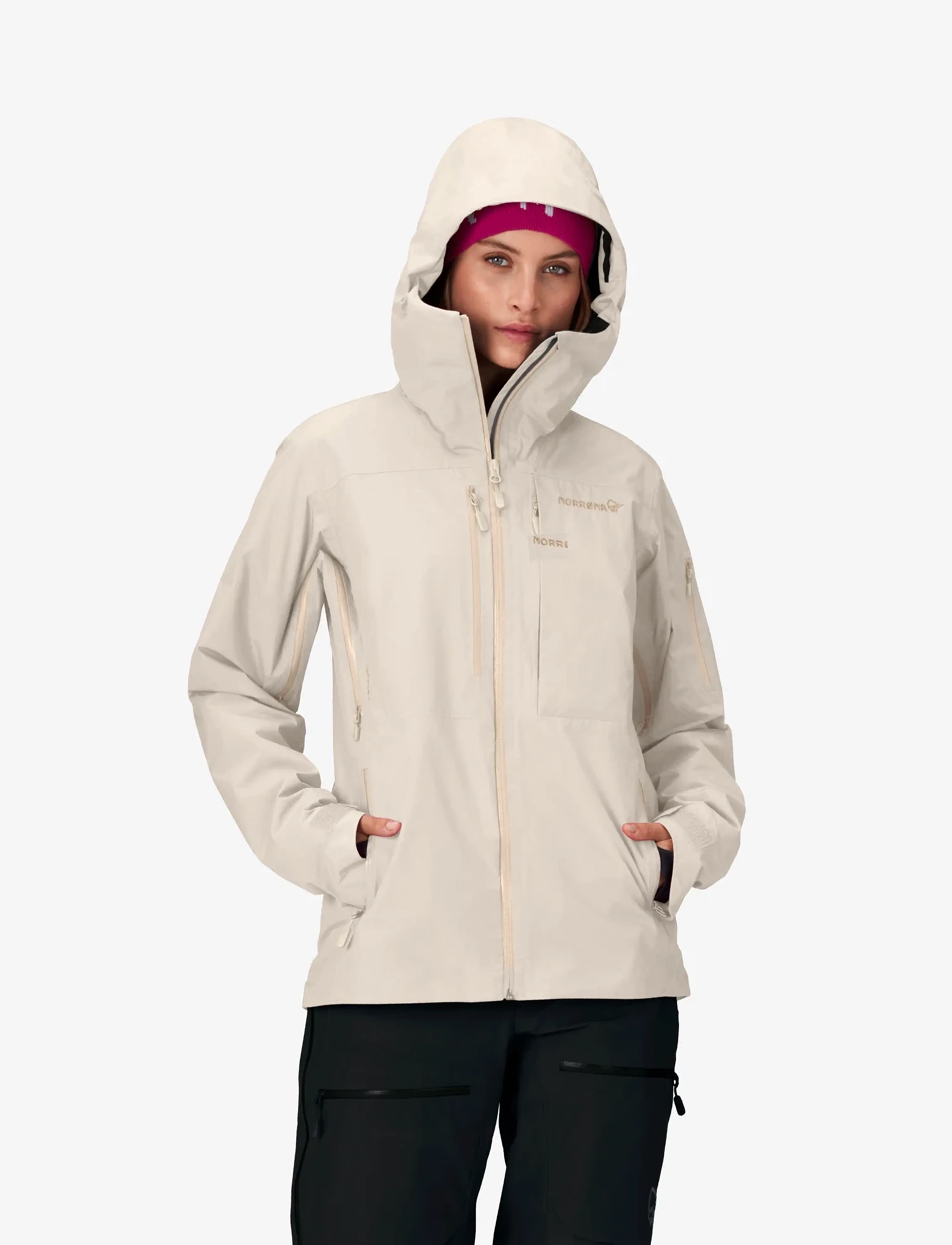 Norrøna Lofoten Gore-Tex Insulated Jacket W's, XS, Cream, Sport Jackets > Sport Ski Jackets, Dame