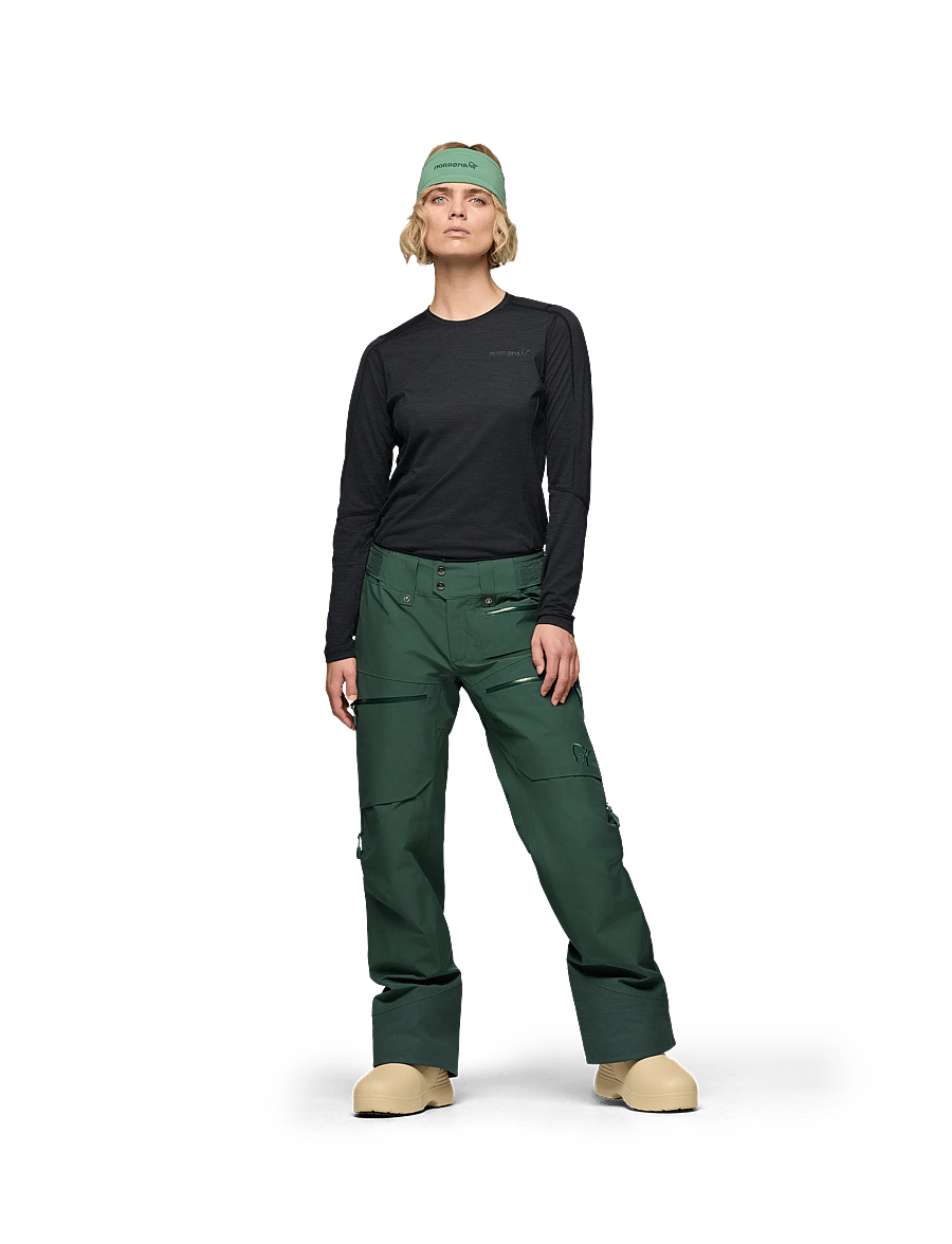 Norrøna - lofoten Gore-Tex Insulated Pants W's - skidkläder - jungle green - 0