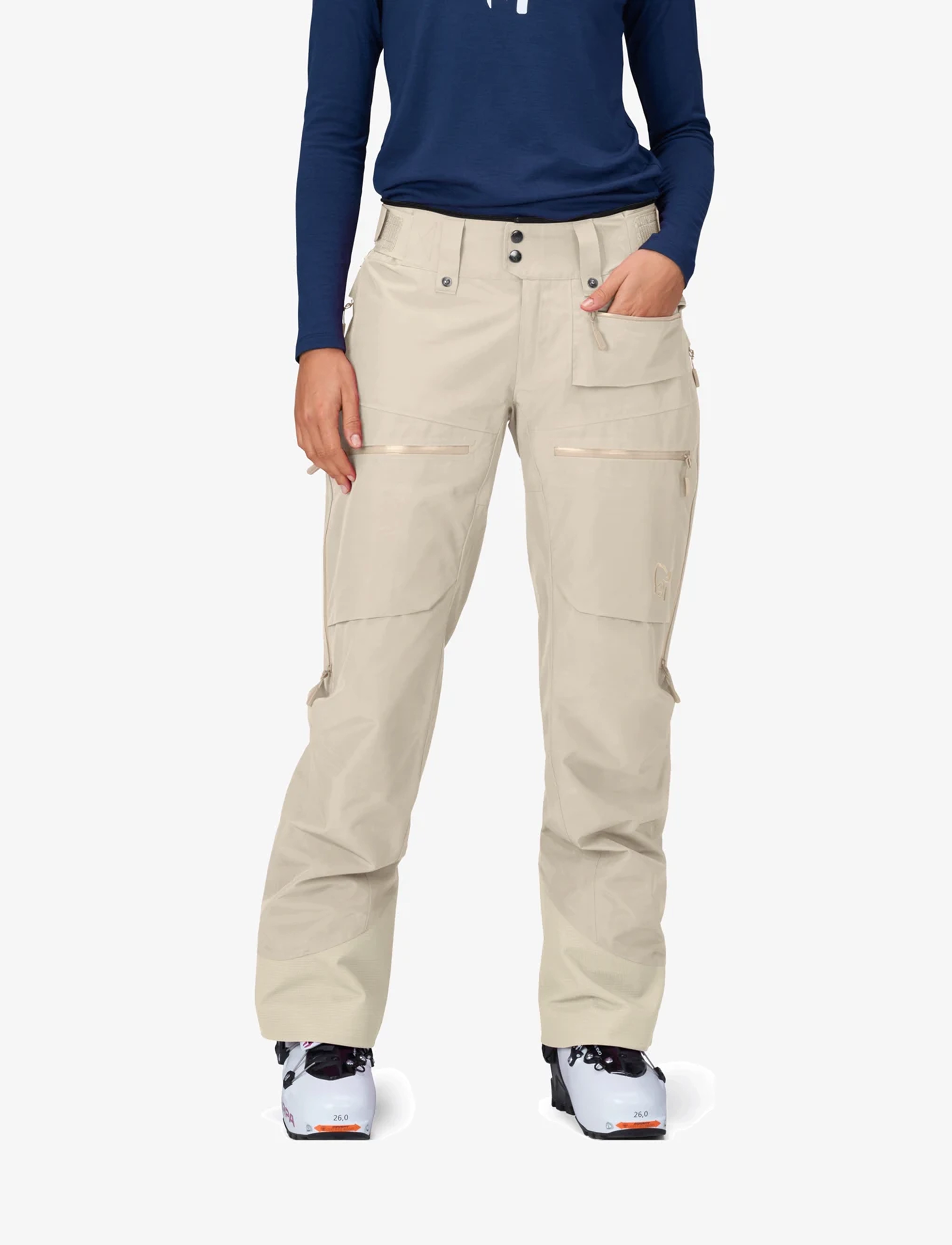 Norrøna - lofoten Gore-Tex Insulated Pants W's - ski-kleidung - oatmeal - 4