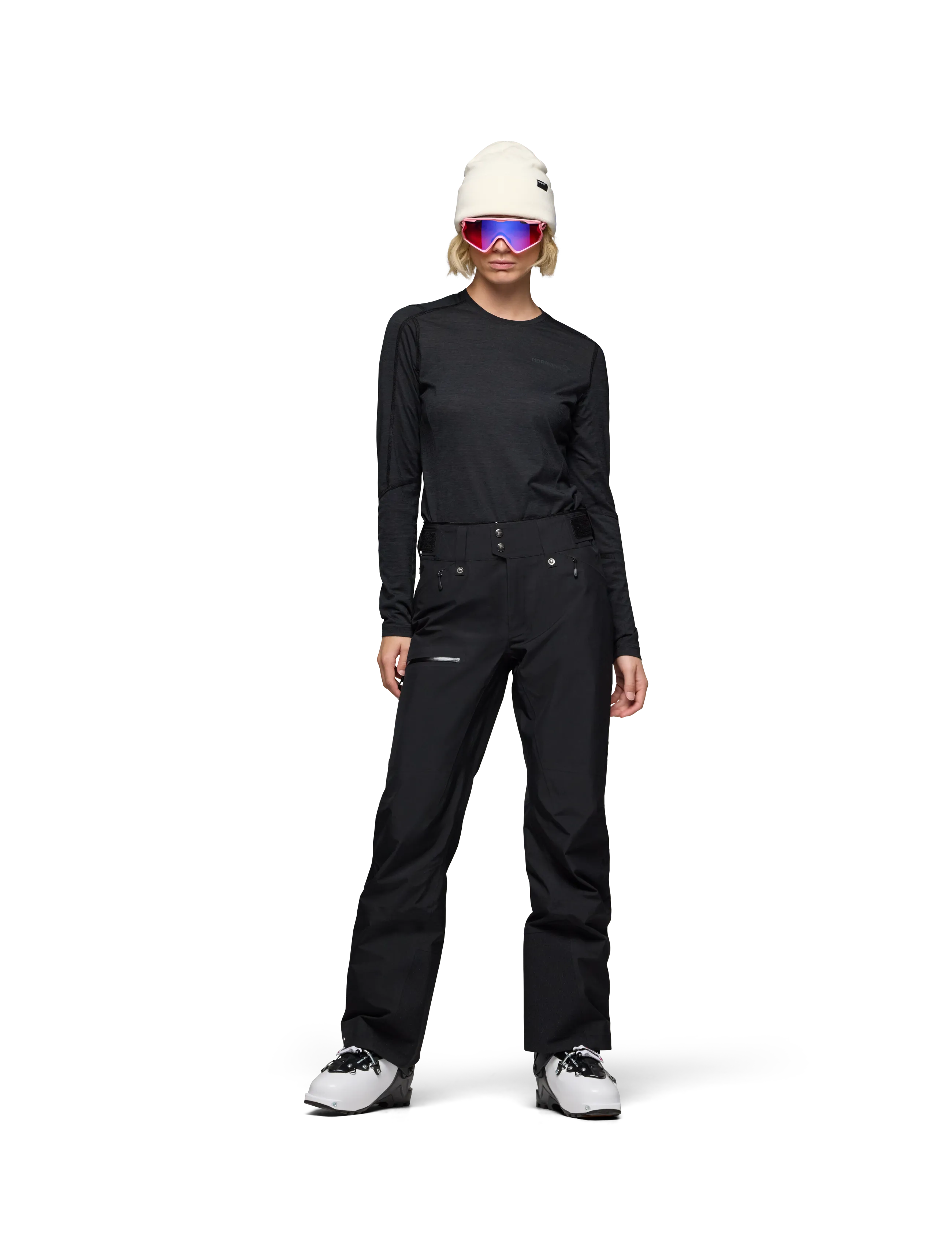 Norrøna lofoten Gore-Tex Pants W's - Skiing pants - CAVIAR BLACK / black