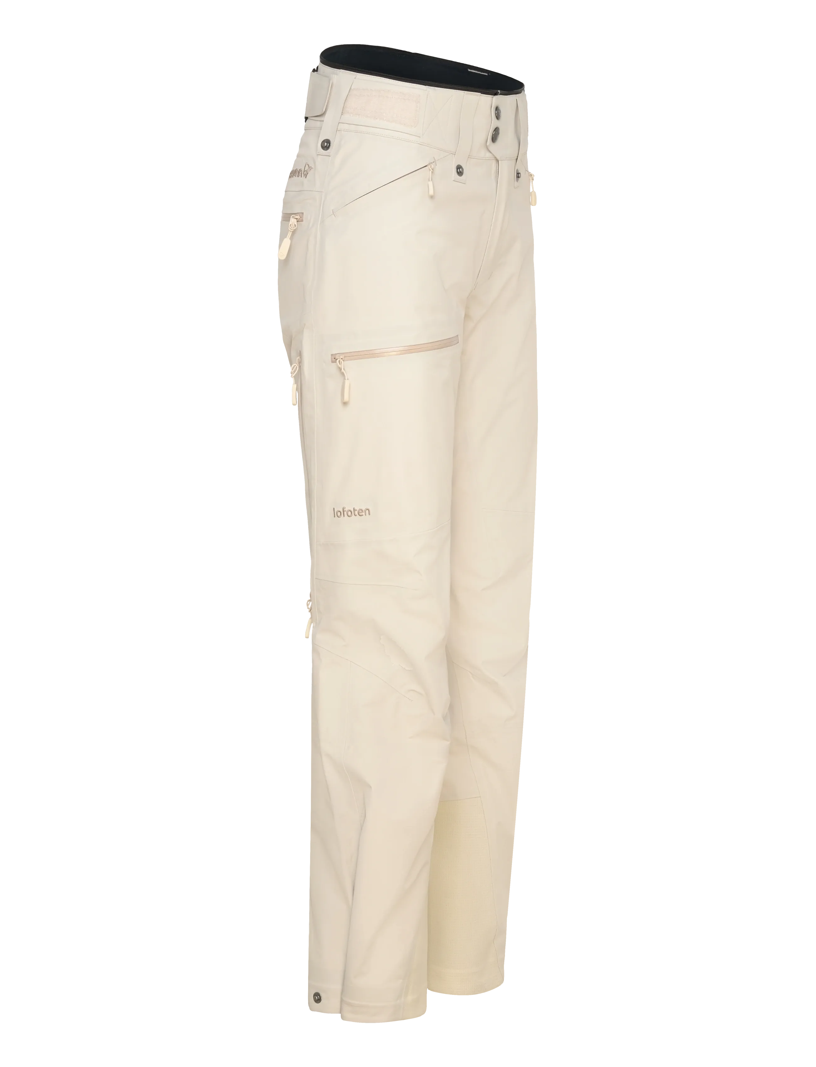 Norrøna - lofoten Gore-Tex Pants W's - skíðafatnaður - oatmeal - 2