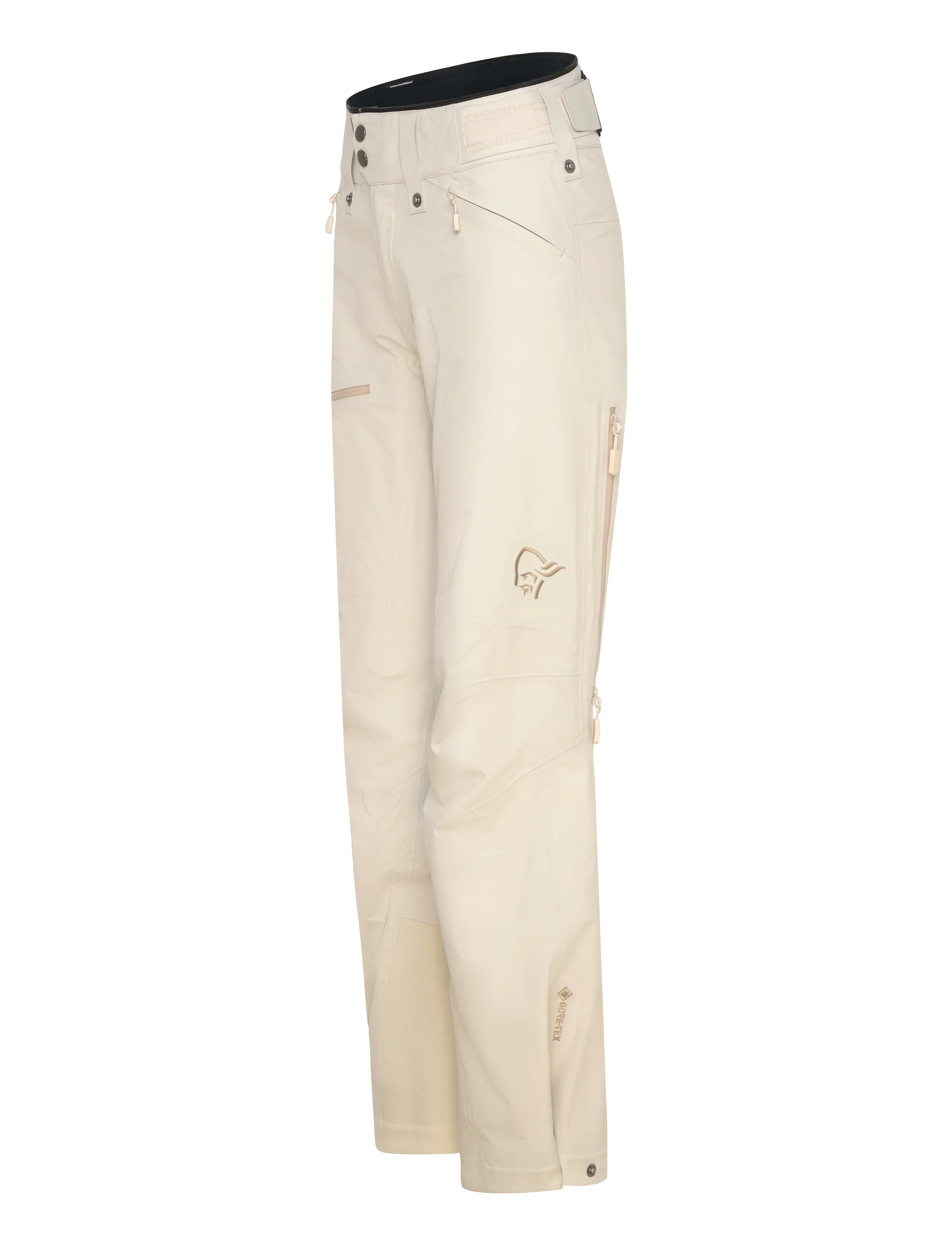 Norrøna - lofoten Gore-Tex Pants W's - skíðafatnaður - oatmeal - 3
