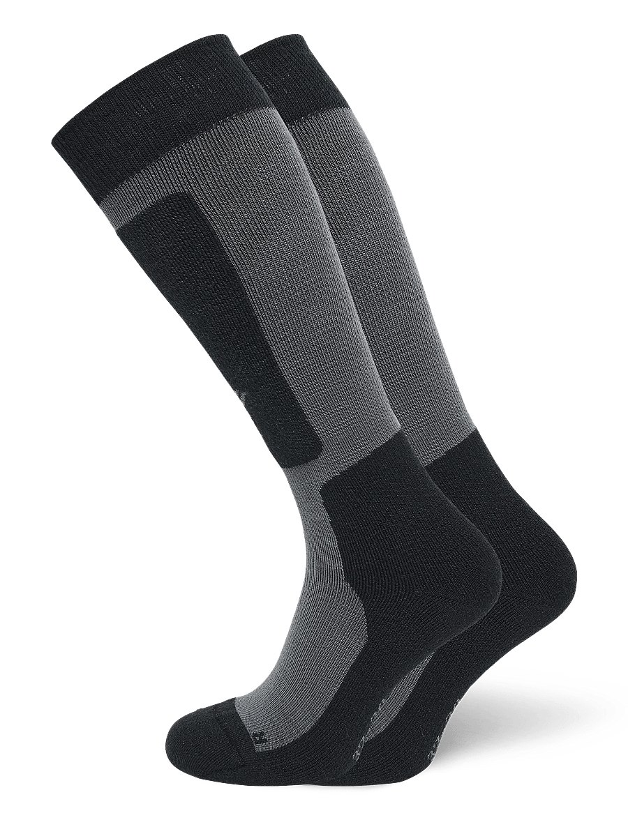 Norrøna - lofoten mid merinoUll long Socks - spordisokid - caviar black/iron gate - 0