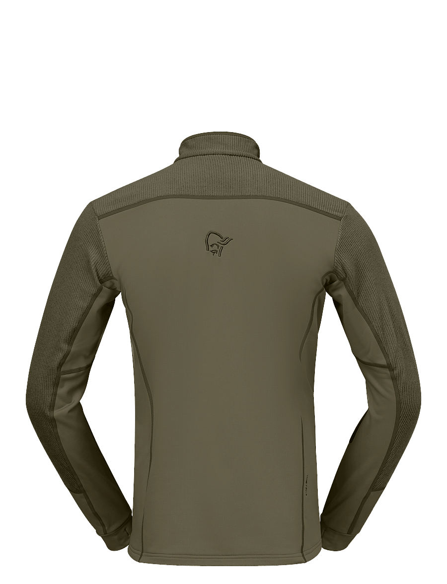 Norrøna - lofoten warm2 Jacket M's - fleece og mellemlag - olive night/deep lichen green - 2