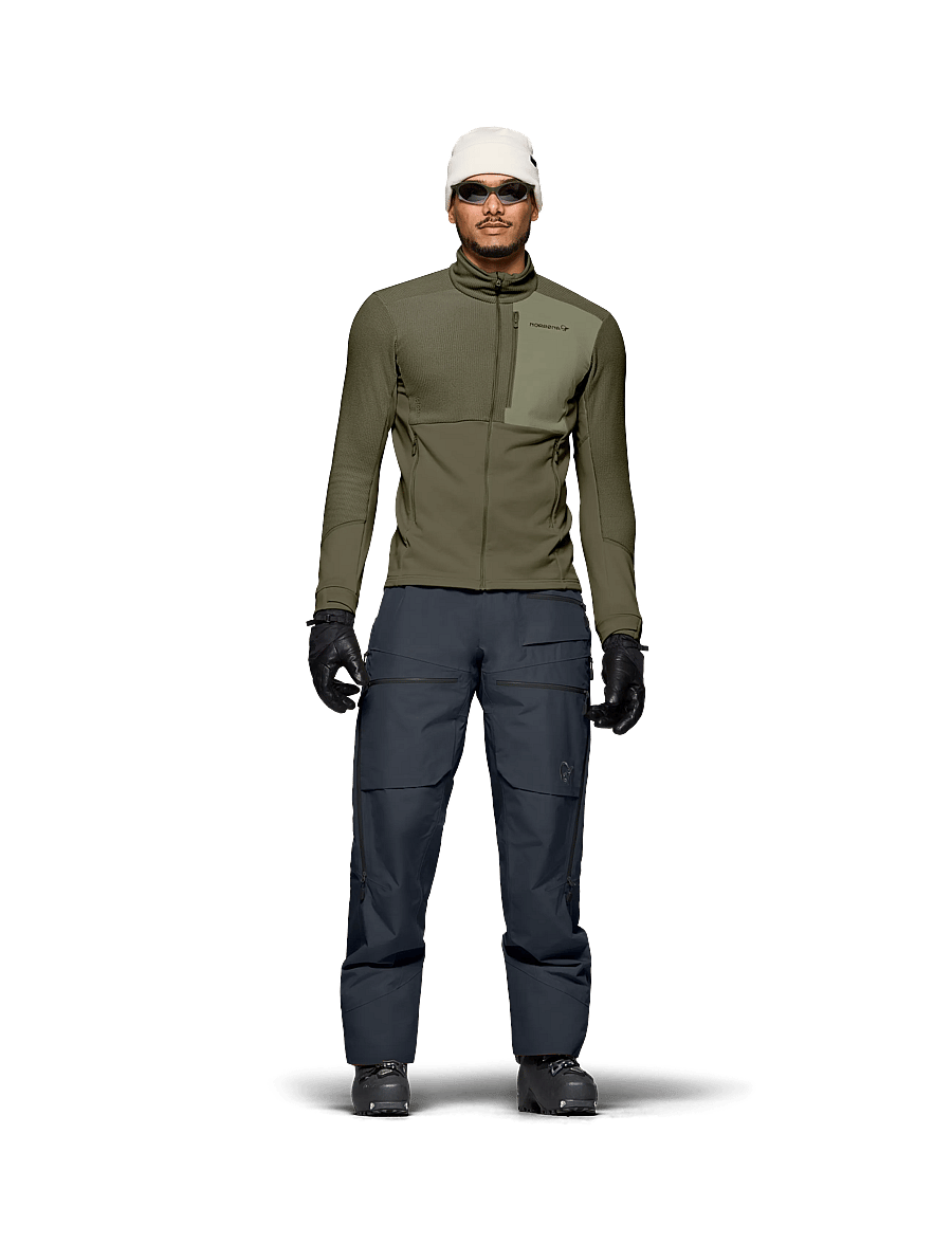 Norrøna - lofoten warm2 Jacket M's - fleece og mellemlag - olive night/deep lichen green - 0