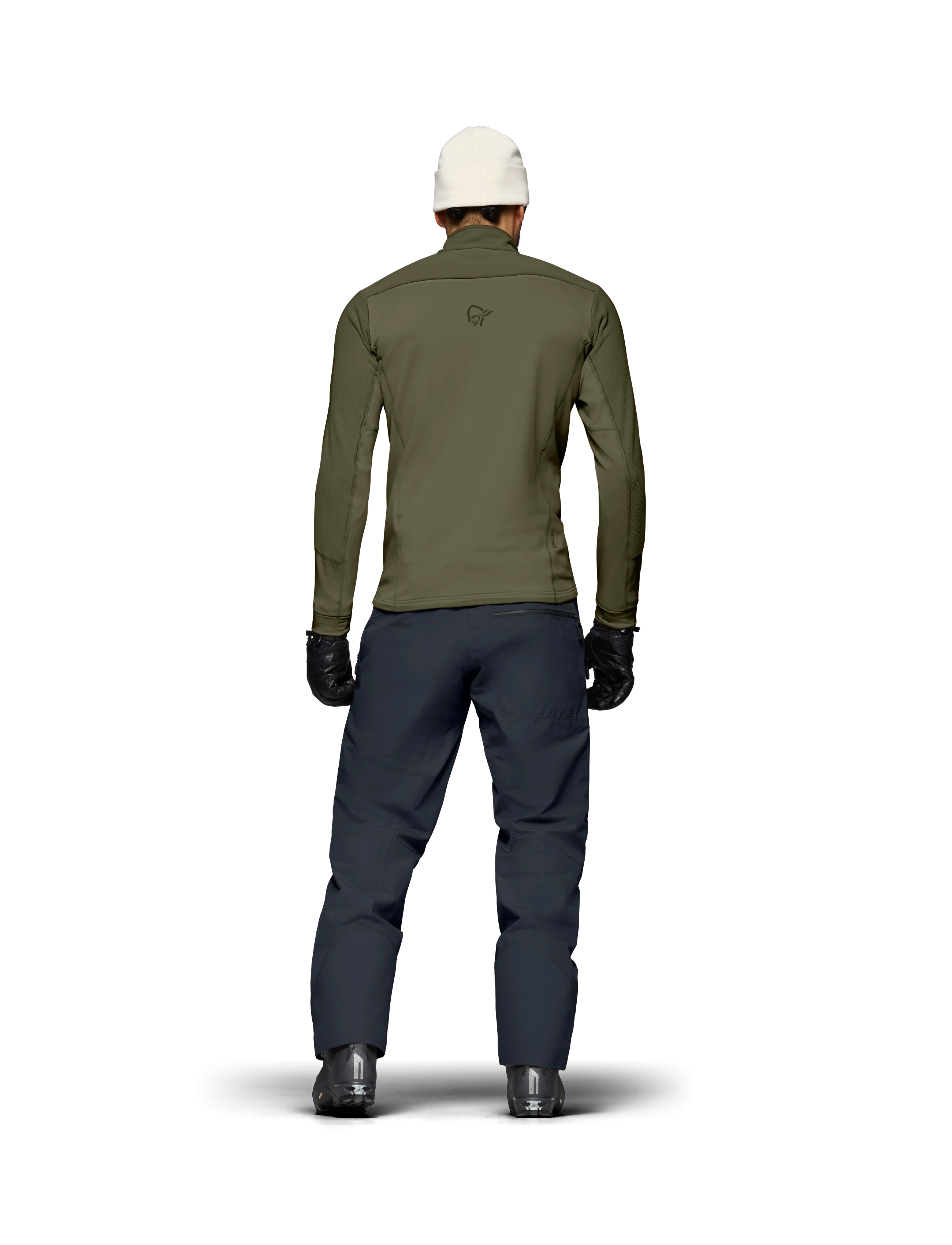 Norrøna - lofoten warm2 Jacket M's - fleeces & midlayers - olive night/deep lichen green - 4