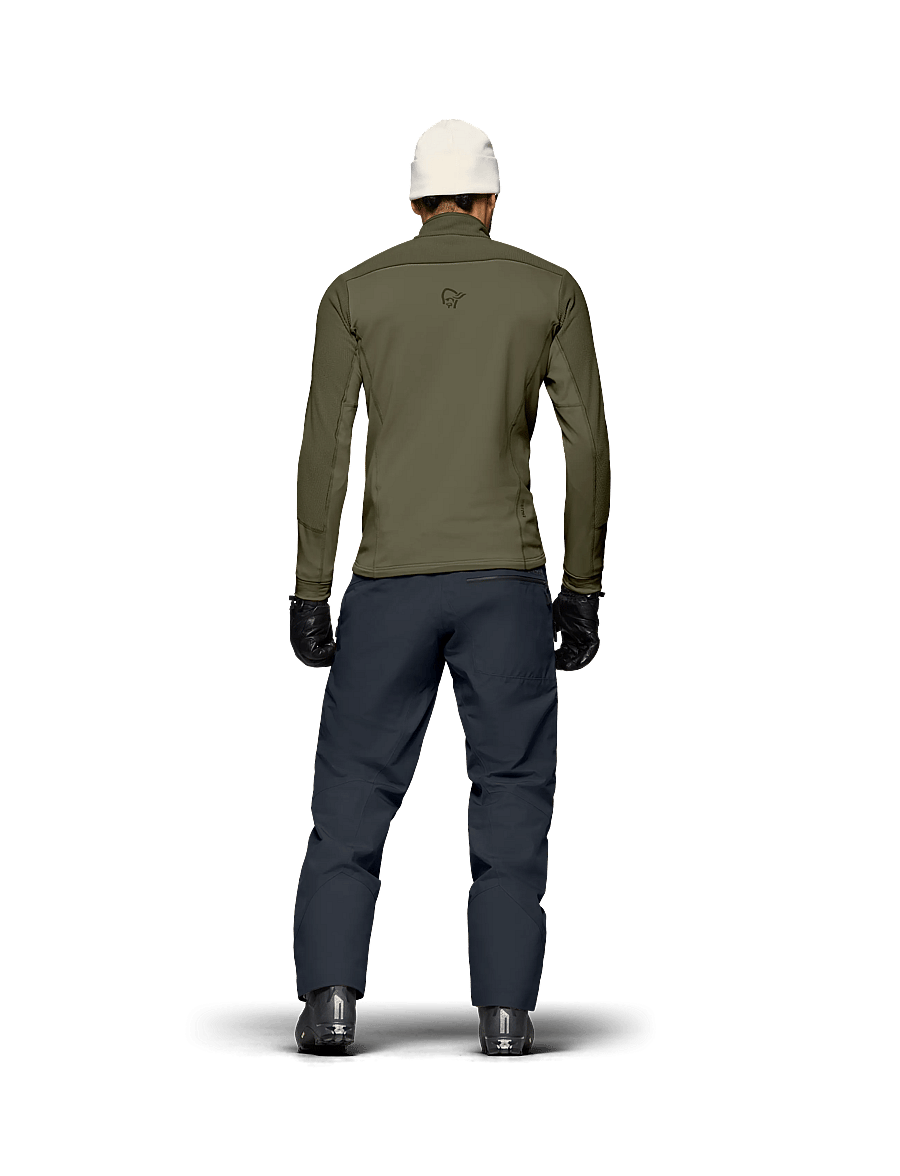 Norrøna - lofoten warm2 Jacket M's - fleece og mellemlag - olive night/deep lichen green - 4