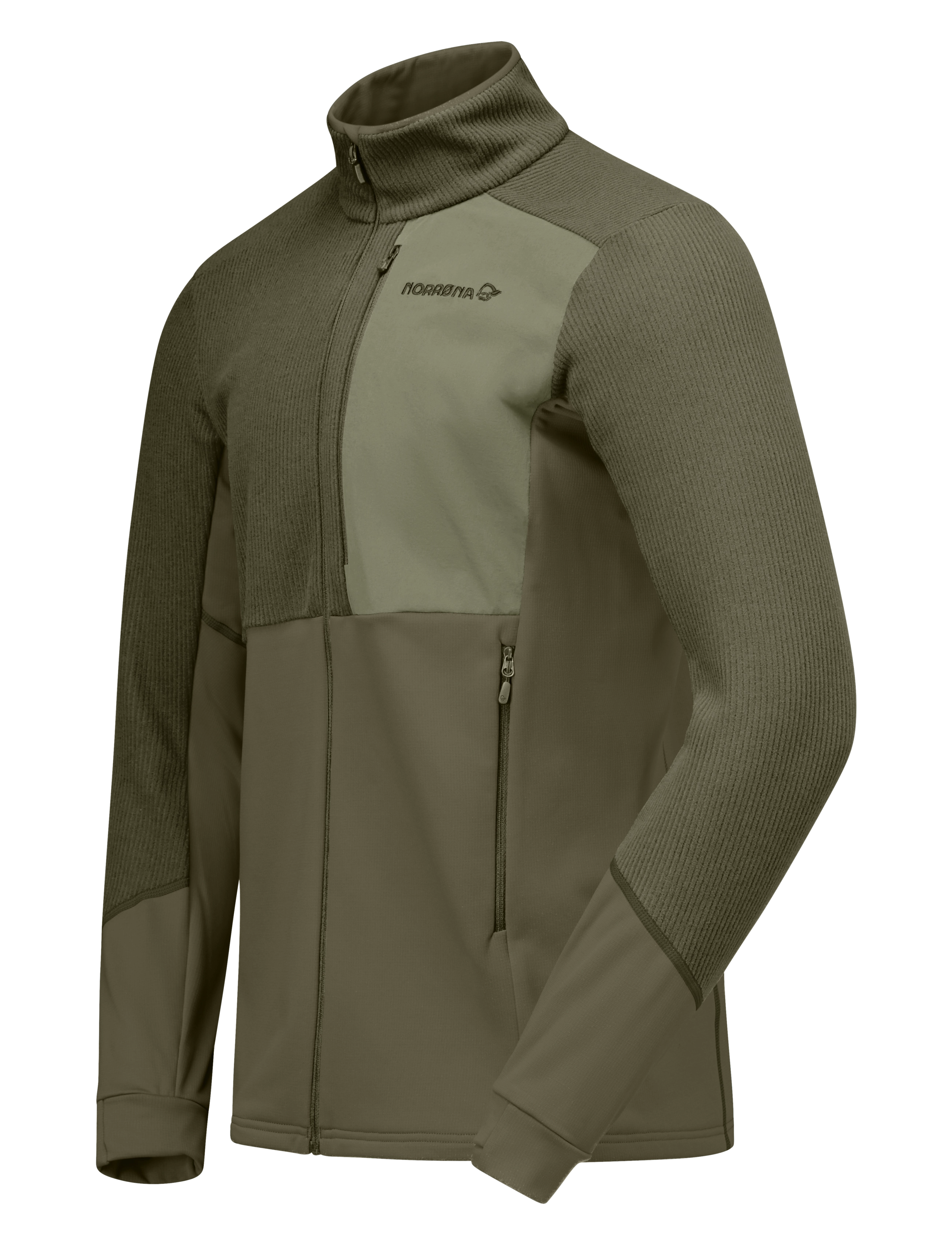 Norrøna - lofoten warm2 Jacket M's - fleeces & midlayers - olive night/deep lichen green - 3