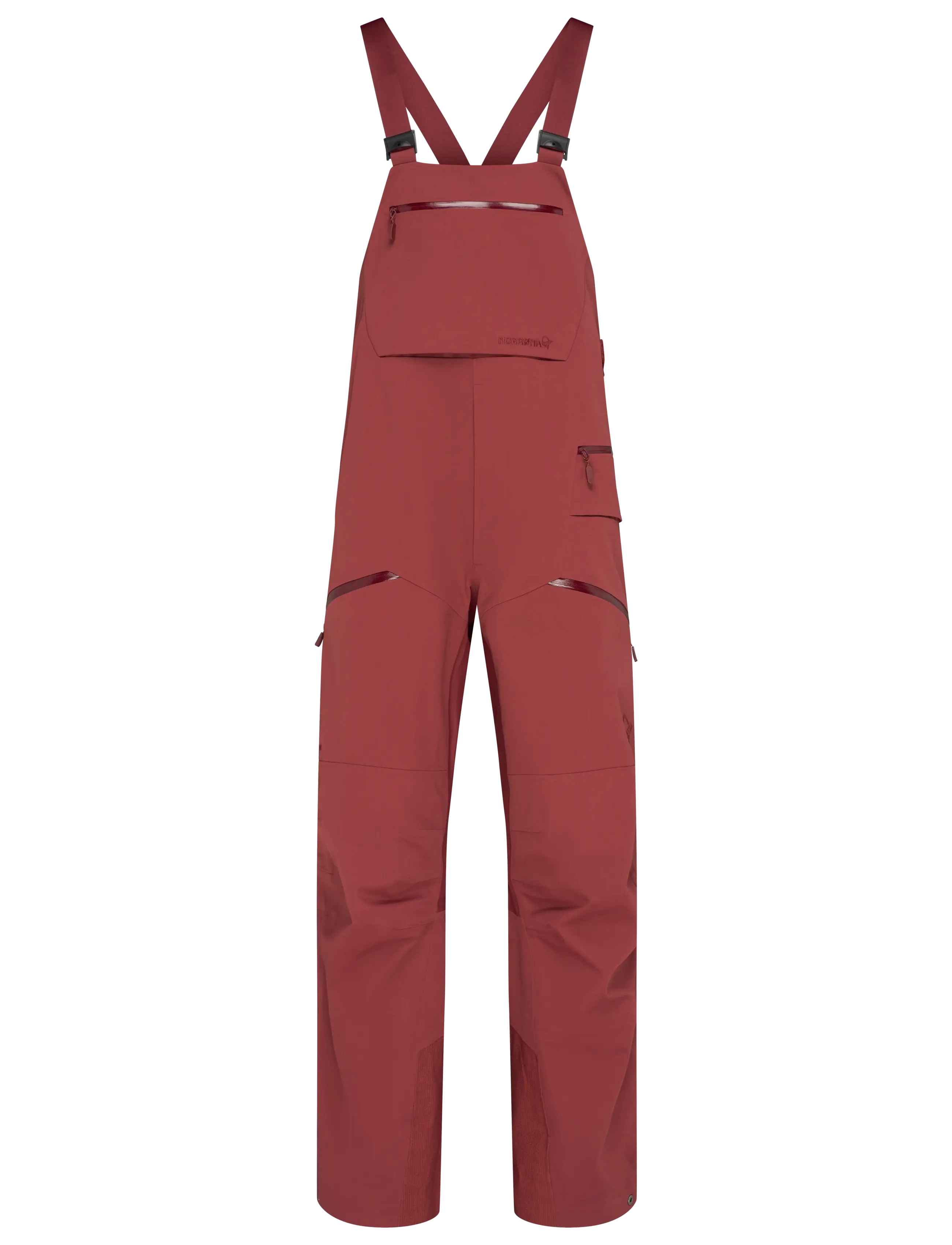 Norrøna tamok dri3 Bibs M's - Vaata kõiki - PORT / burgundy