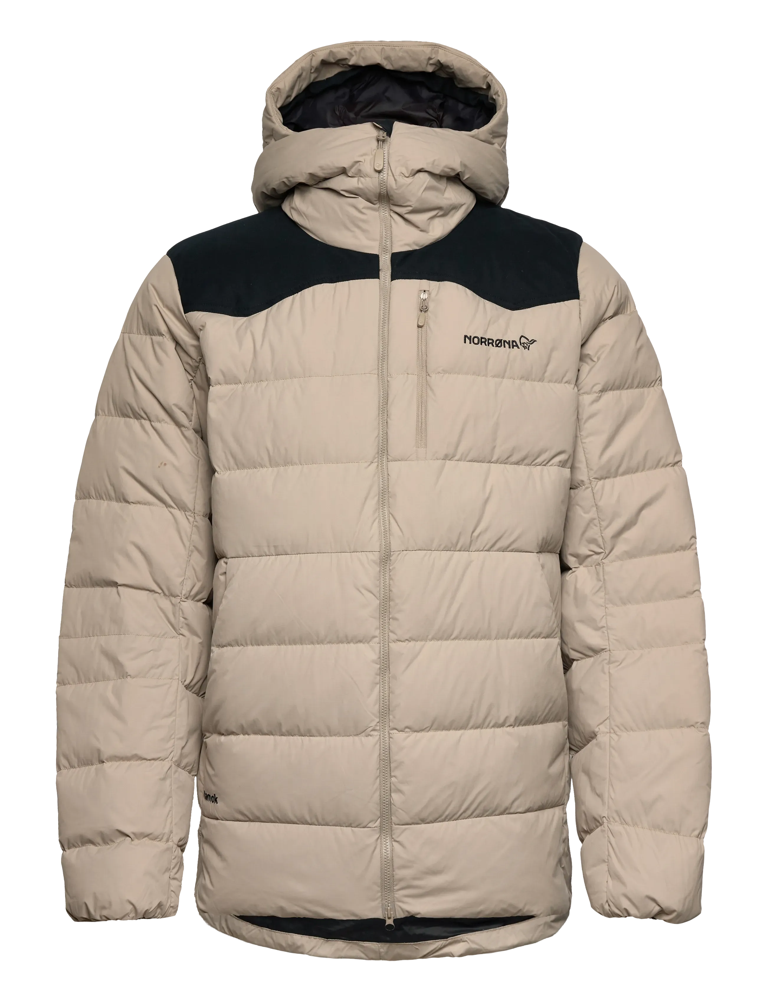 Norrøna Tamok Down750 Jacket M's, Mænd, Dunjakke Med Hætte, Beige, Str: M