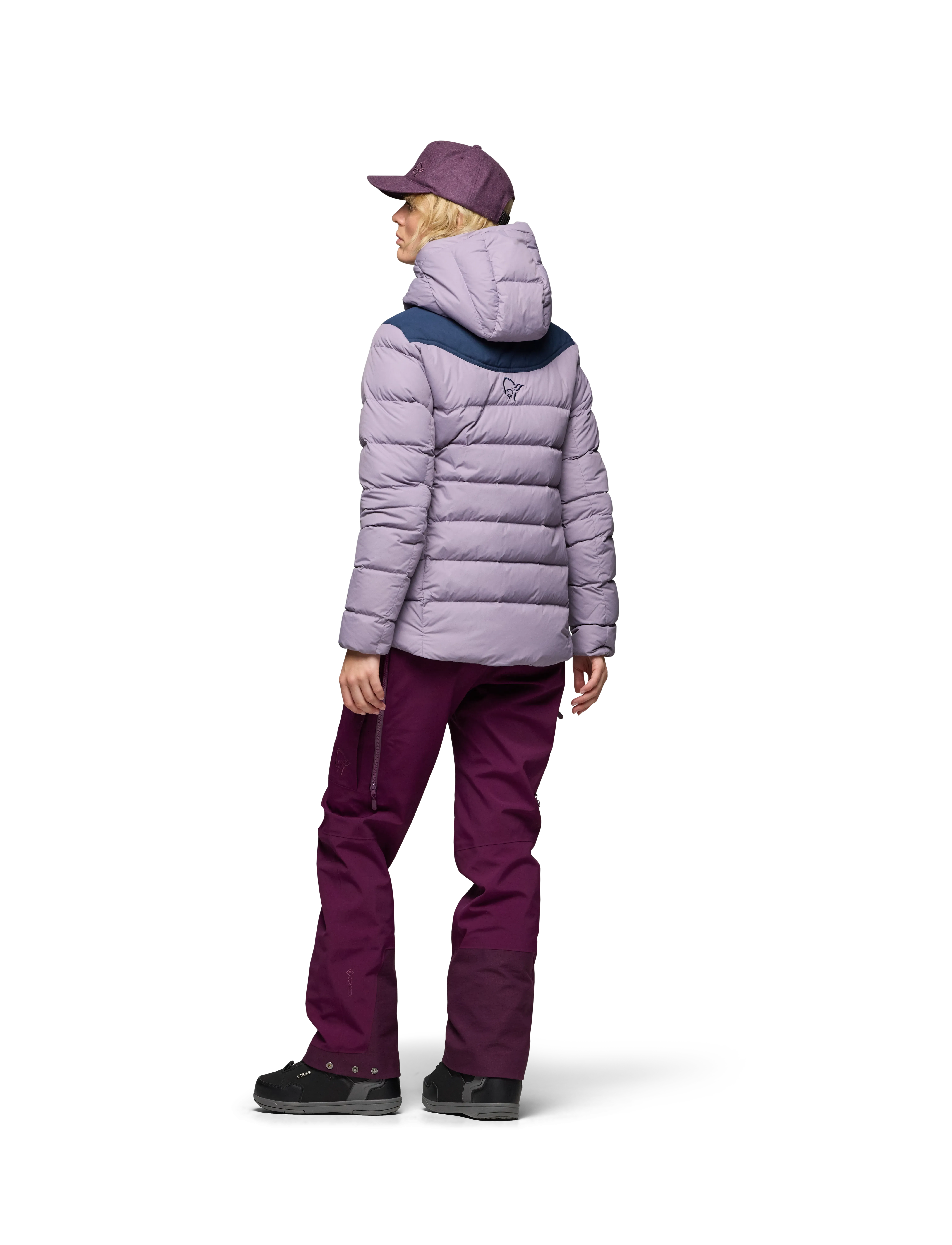 Norrøna - tamok down750 Jacket W's - talvitakit - purple sage - 3