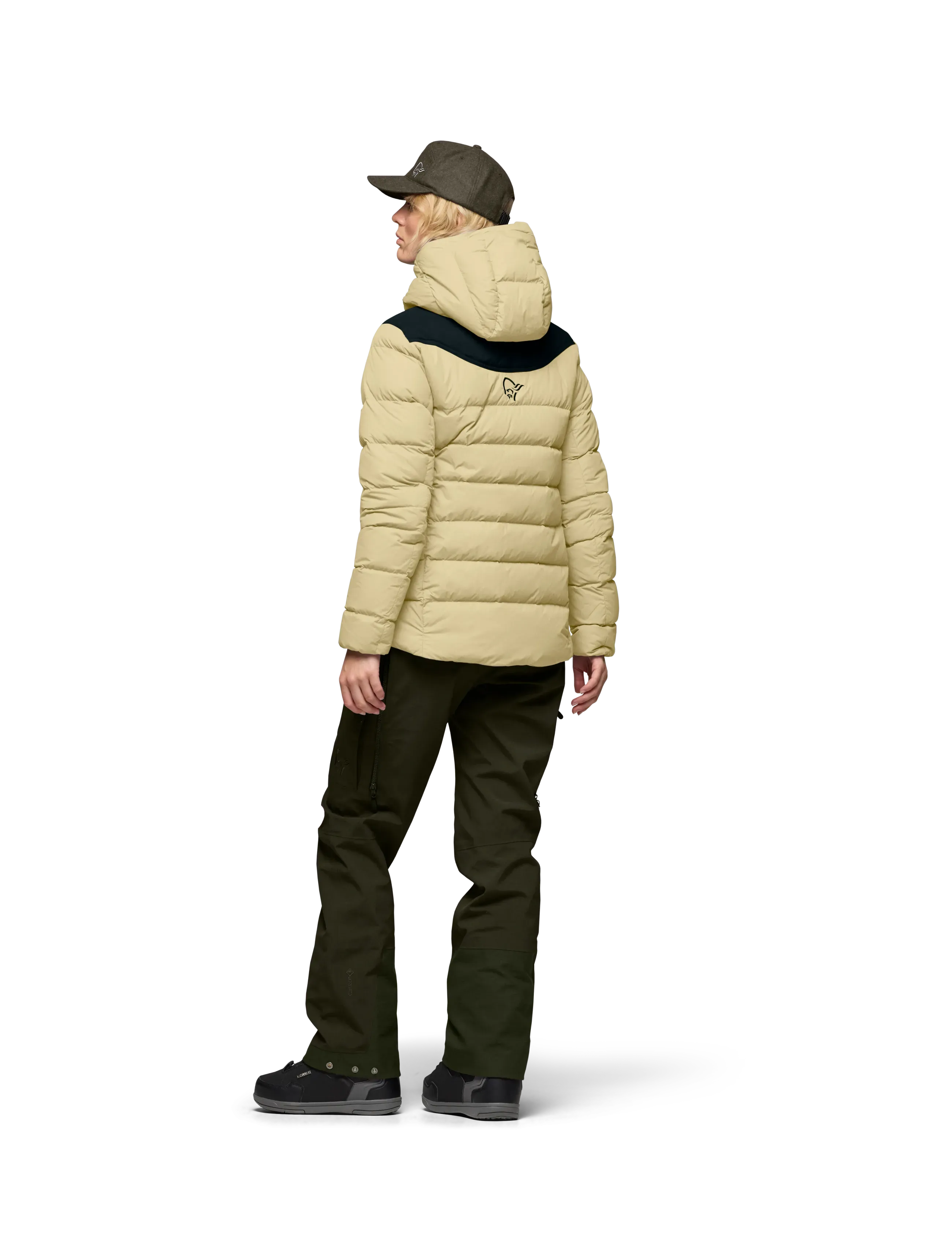 Norrøna - tamok down750 Jacket W's - Žieminės striukės - sage green - 3