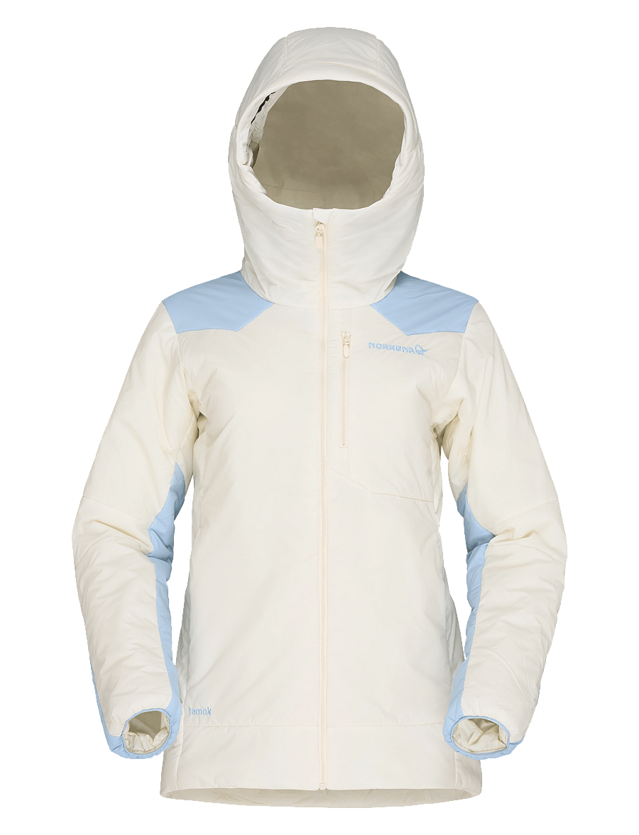 Norrøna - tamok thermo80 Zip Hood W's - ski-kleidung - whisper white/cashmere blue - 1