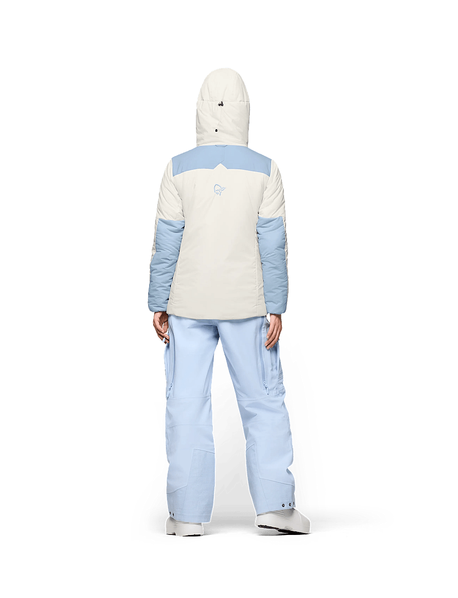 Norrøna - tamok thermo80 Zip Hood W's - ski-kleidung - whisper white/cashmere blue - 5