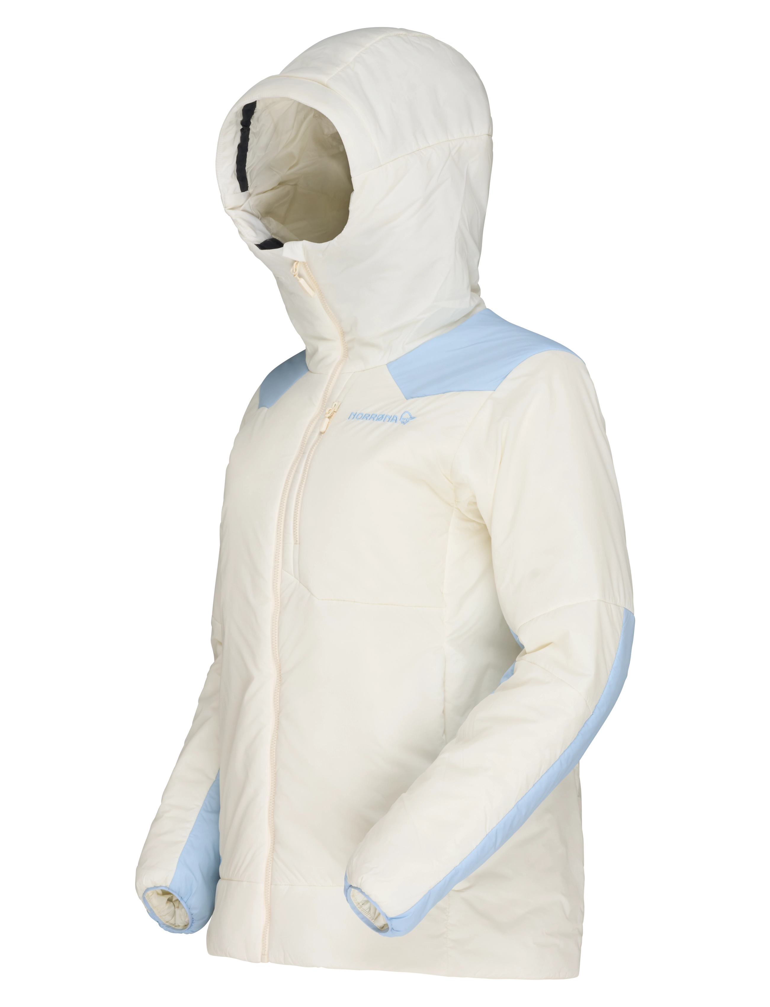 Norrøna - tamok thermo80 Zip Hood W's - ski-kleidung - whisper white/cashmere blue - 3