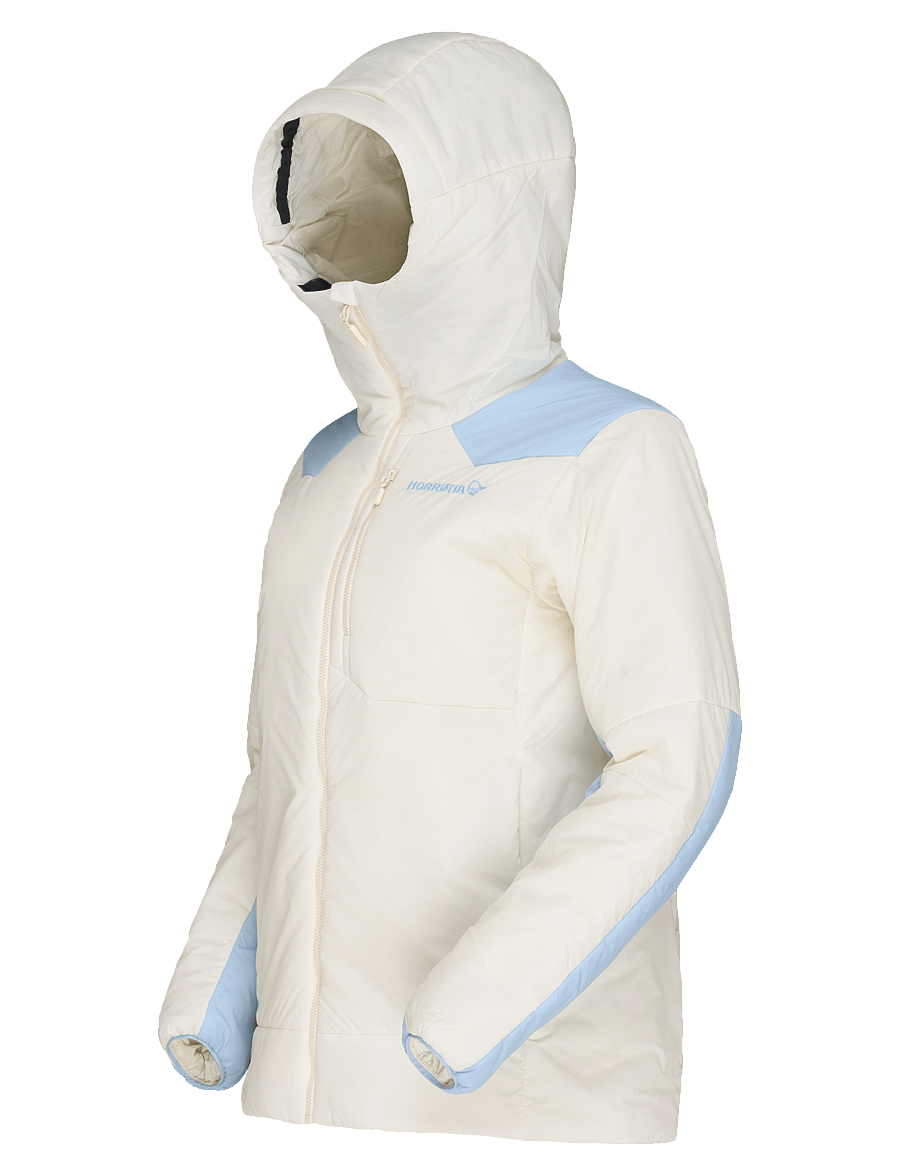 Norrøna - tamok thermo80 Zip Hood W's - ski-kleidung - whisper white/cashmere blue - 3