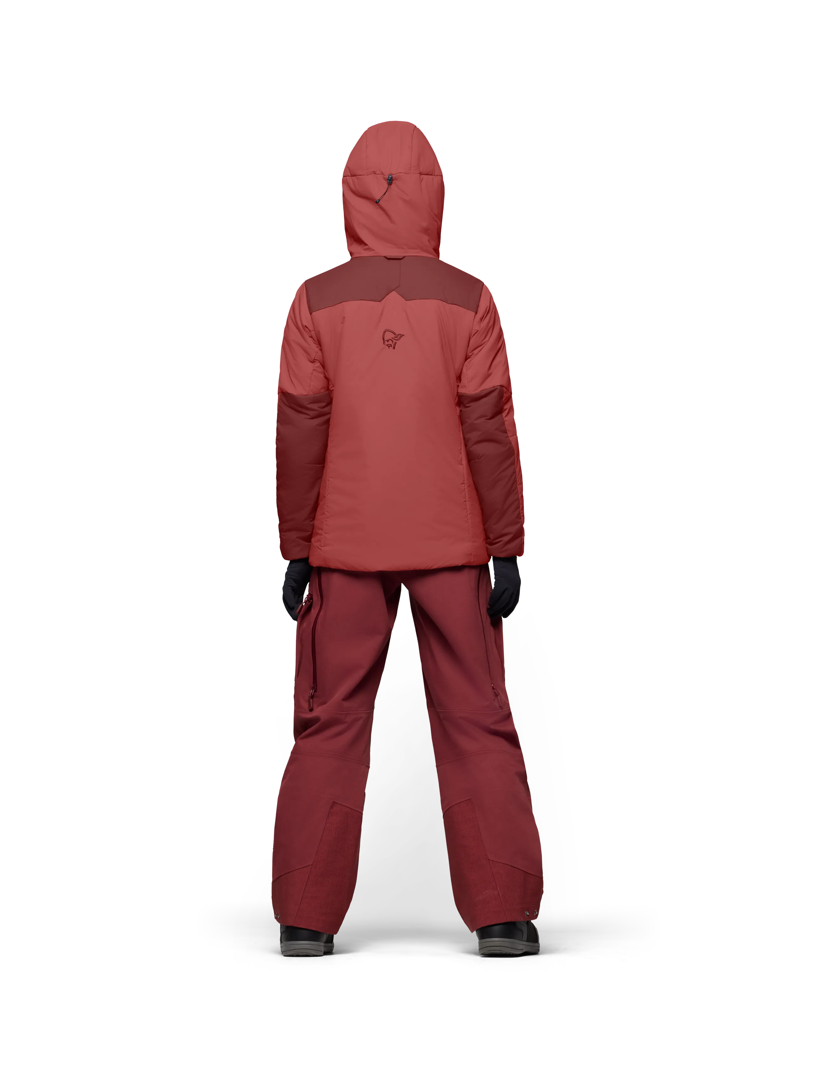 Norrøna - tamok thermo80 Zip Hood W's - ski-kleidung - cowhide/port - 4