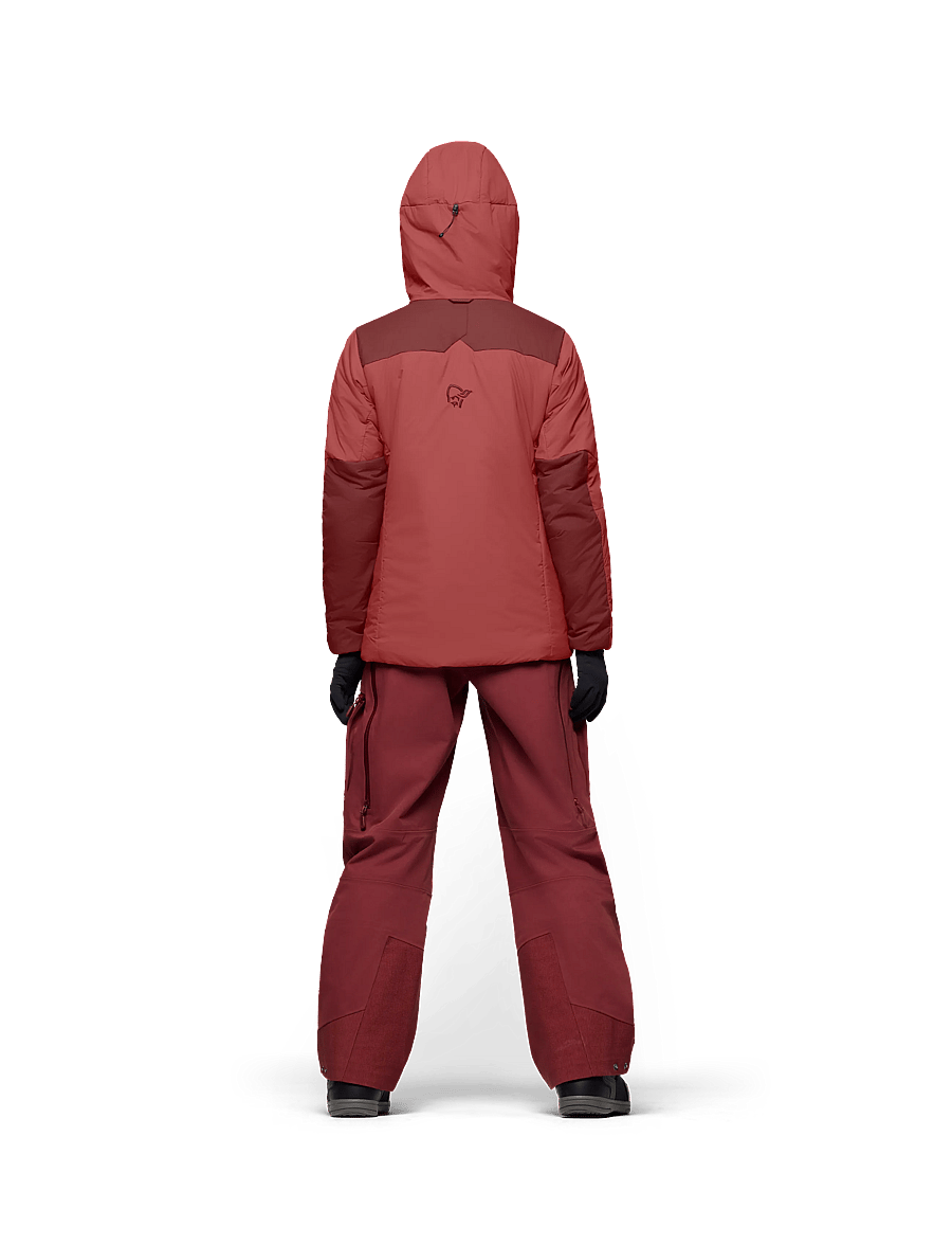 Norrøna - tamok thermo80 Zip Hood W's - ski-kleidung - cowhide/port - 4