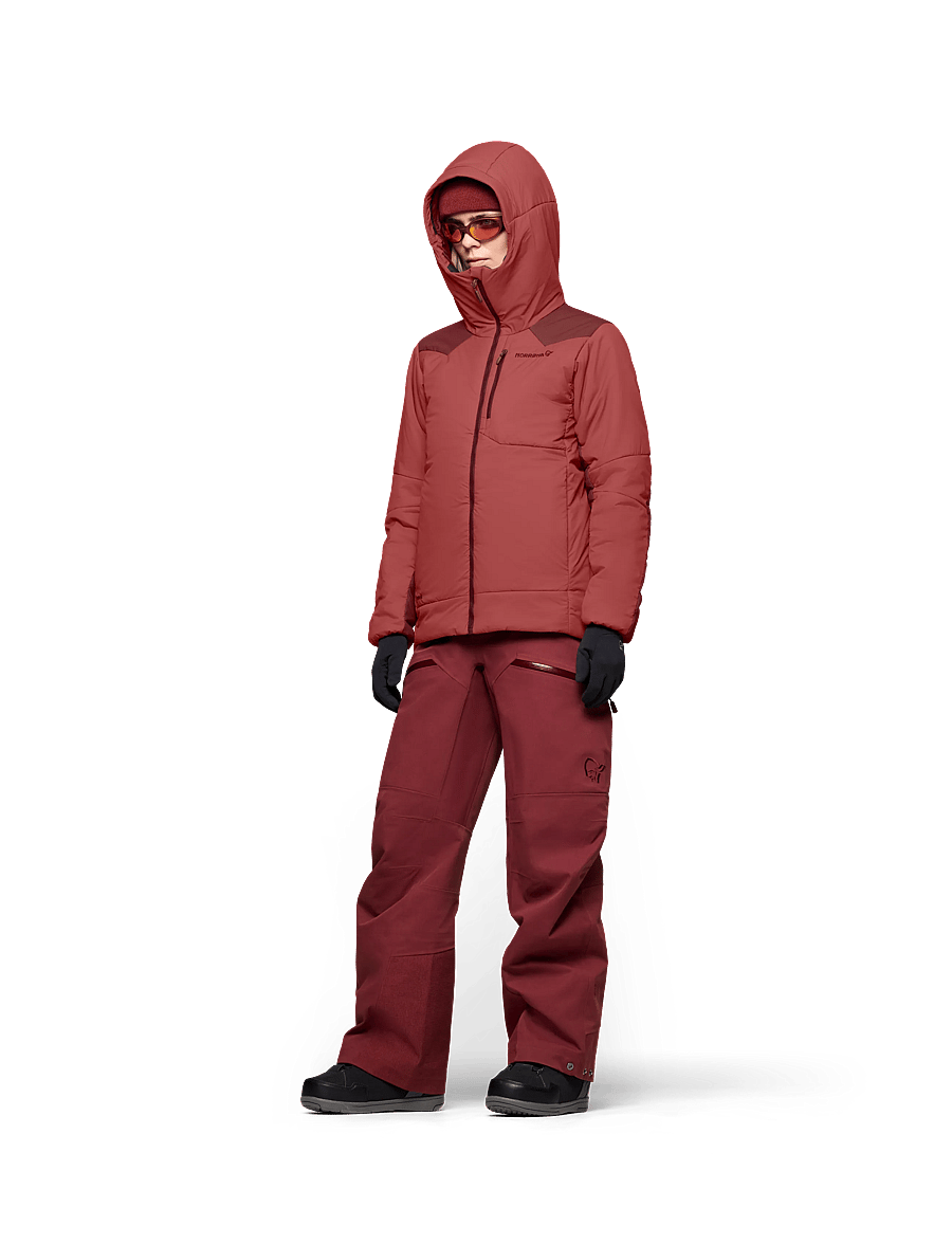Norrøna - tamok thermo80 Zip Hood W's - ski-kleidung - cowhide/port - 5