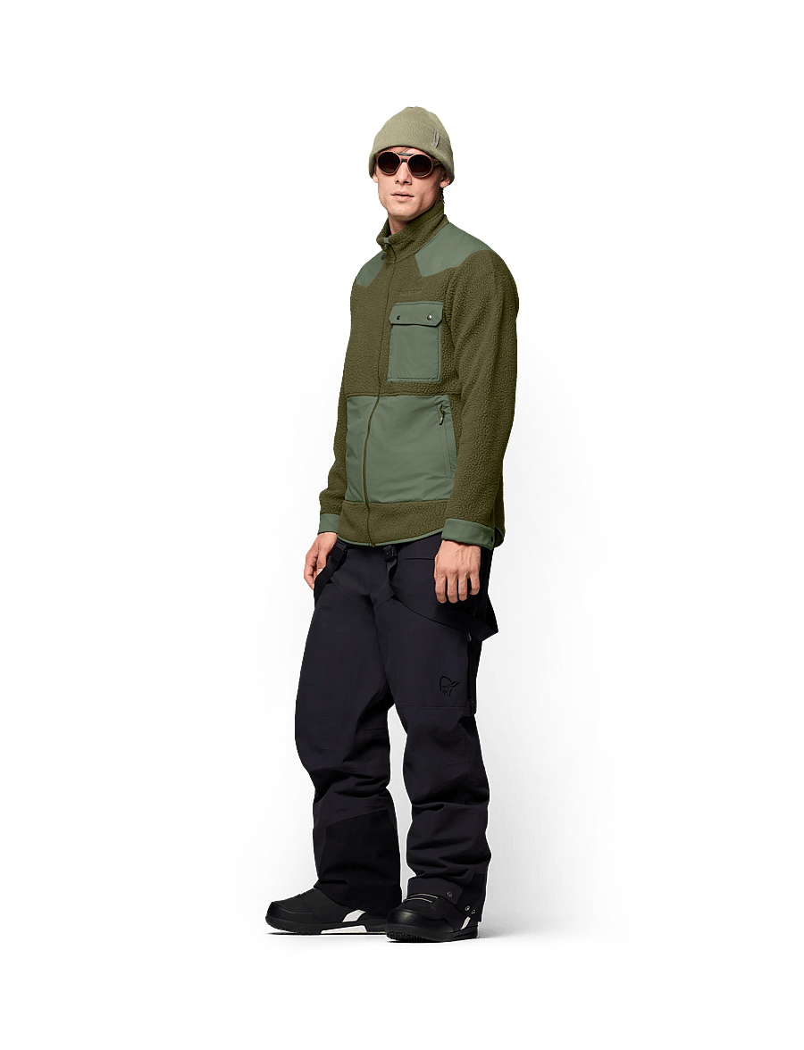 Norrøna - tamok warm3 Jacket M's - fleece & midlayer - olive night/deep lichen green - 4