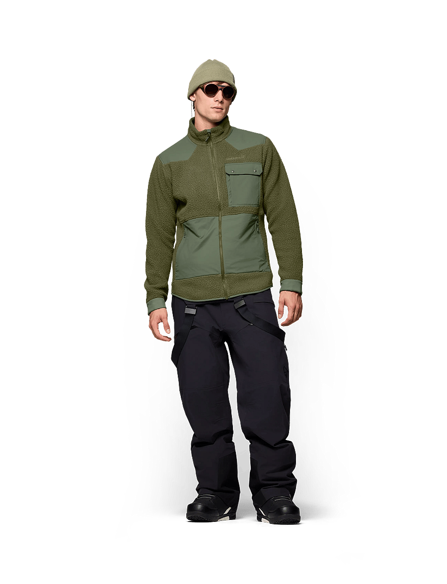 Norrøna - tamok warm3 Jacket M's - fleece & midlayer - olive night/deep lichen green - 5