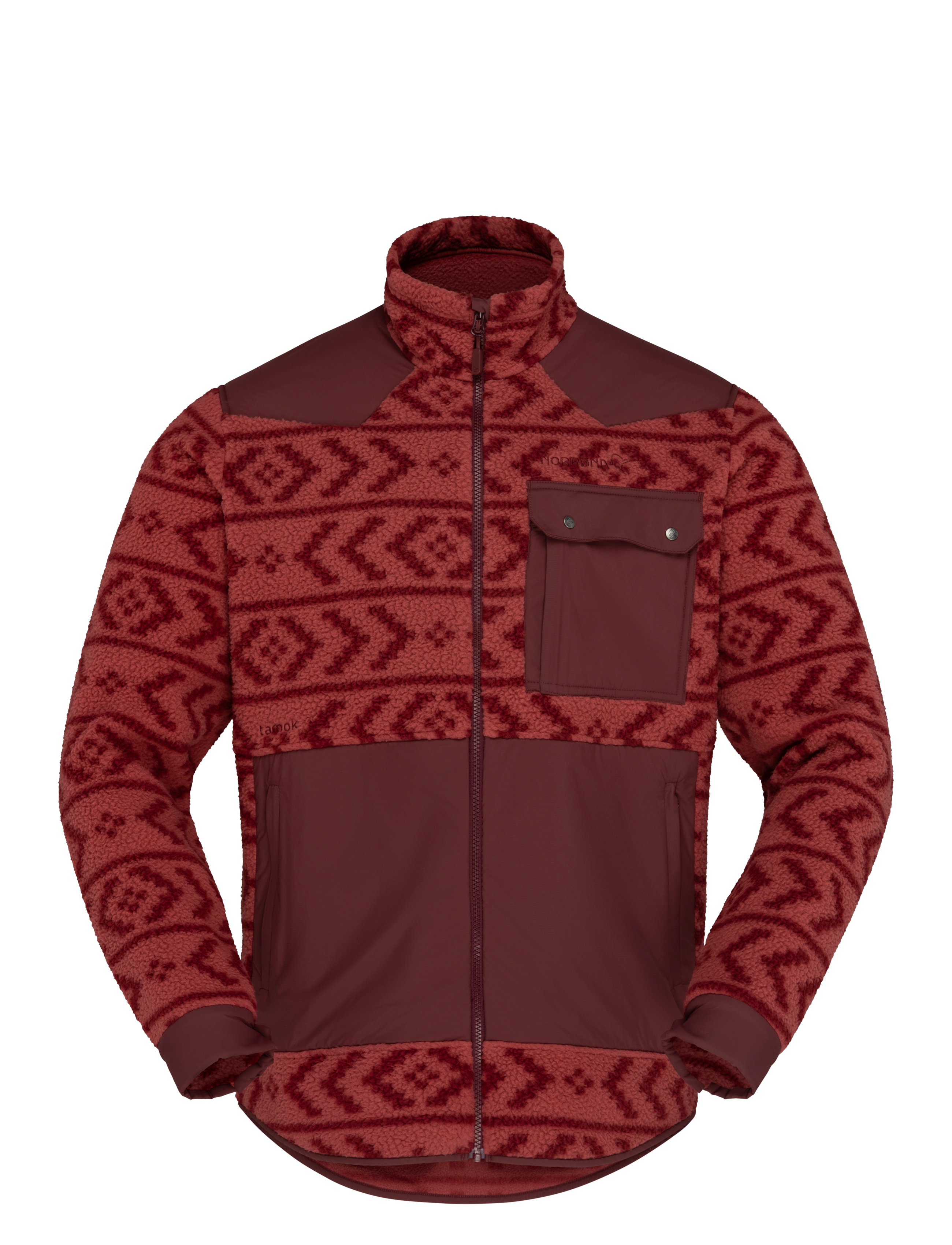 Norrøna tamok warm3 Jacket M's - Vaata kõiki - COWHIDE/PORT / burgundy