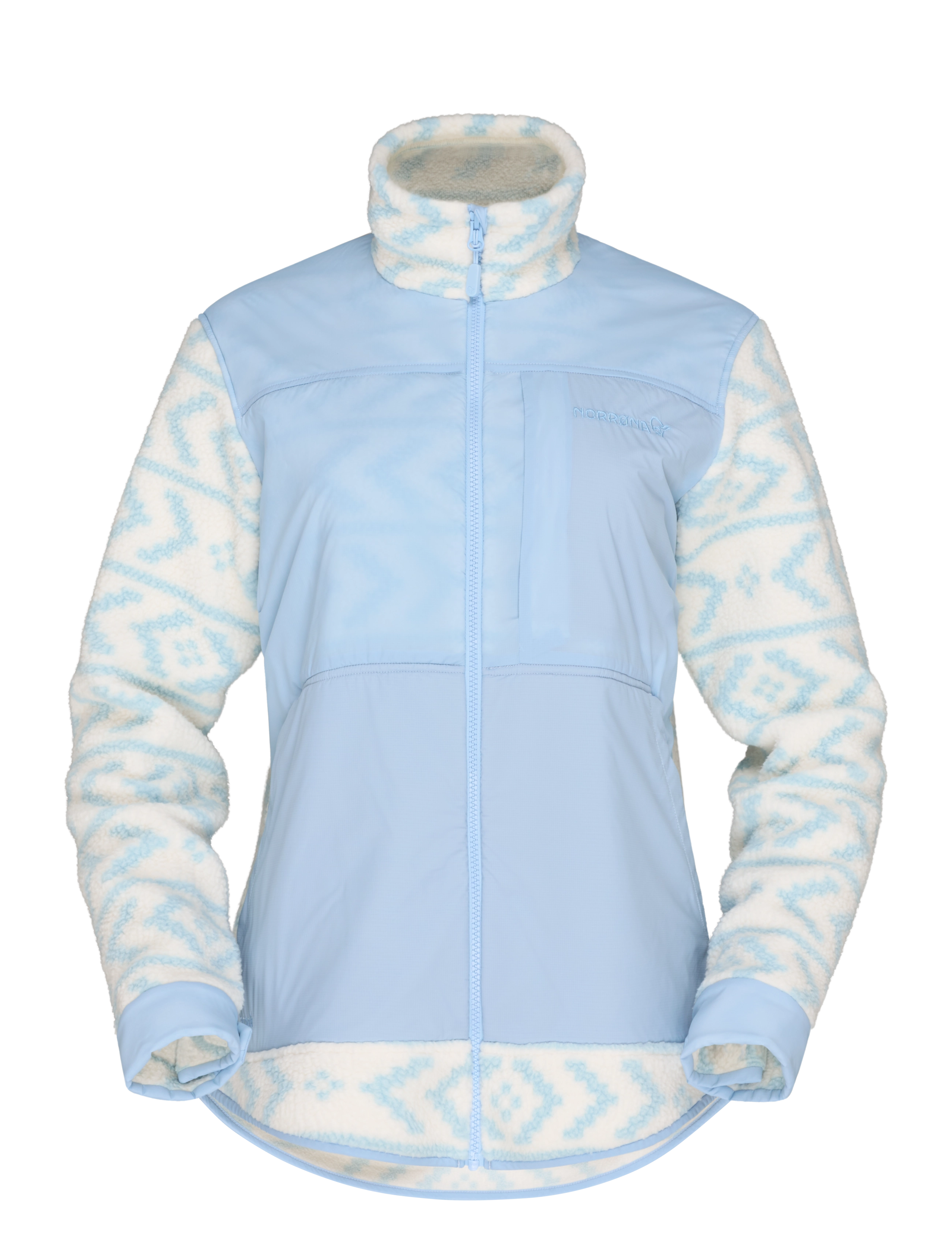 Norrøna tamok warm3 Jacket W's - Fleece & mellanlager - WHISPER WHITE/CASHMERE BLUE / blue