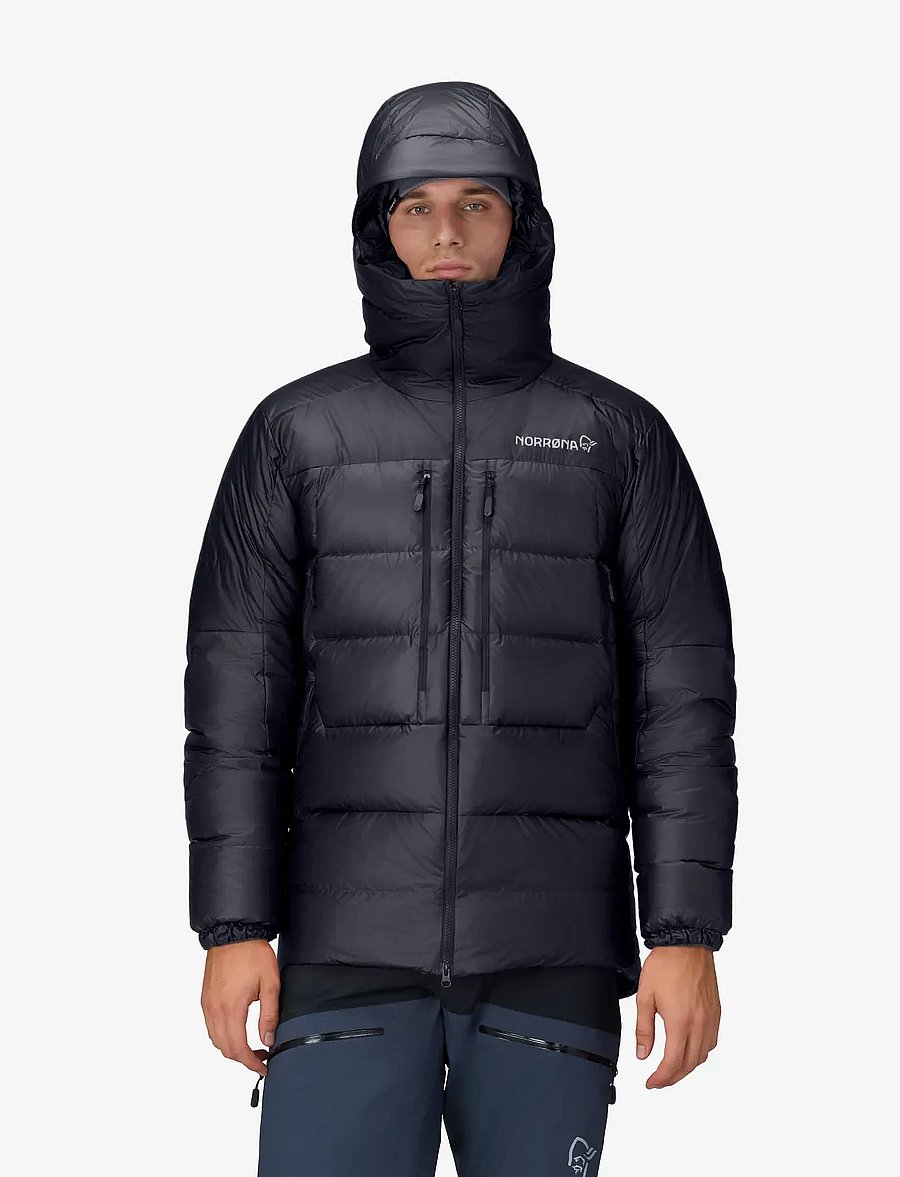 Norrøna - trollveggen down800 Hood M's - ulkoilutakit - caviar black - 0