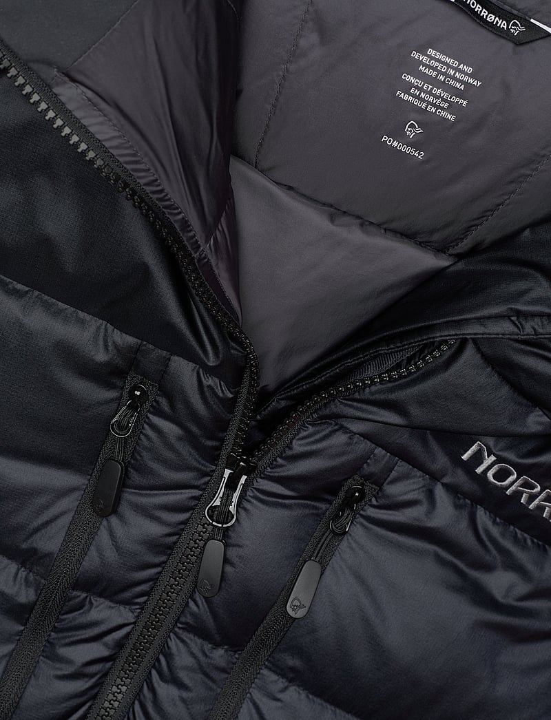 Norrøna - trollveggen down800 Hood M's - sulejoped ja voodriga joped - caviar black - 5